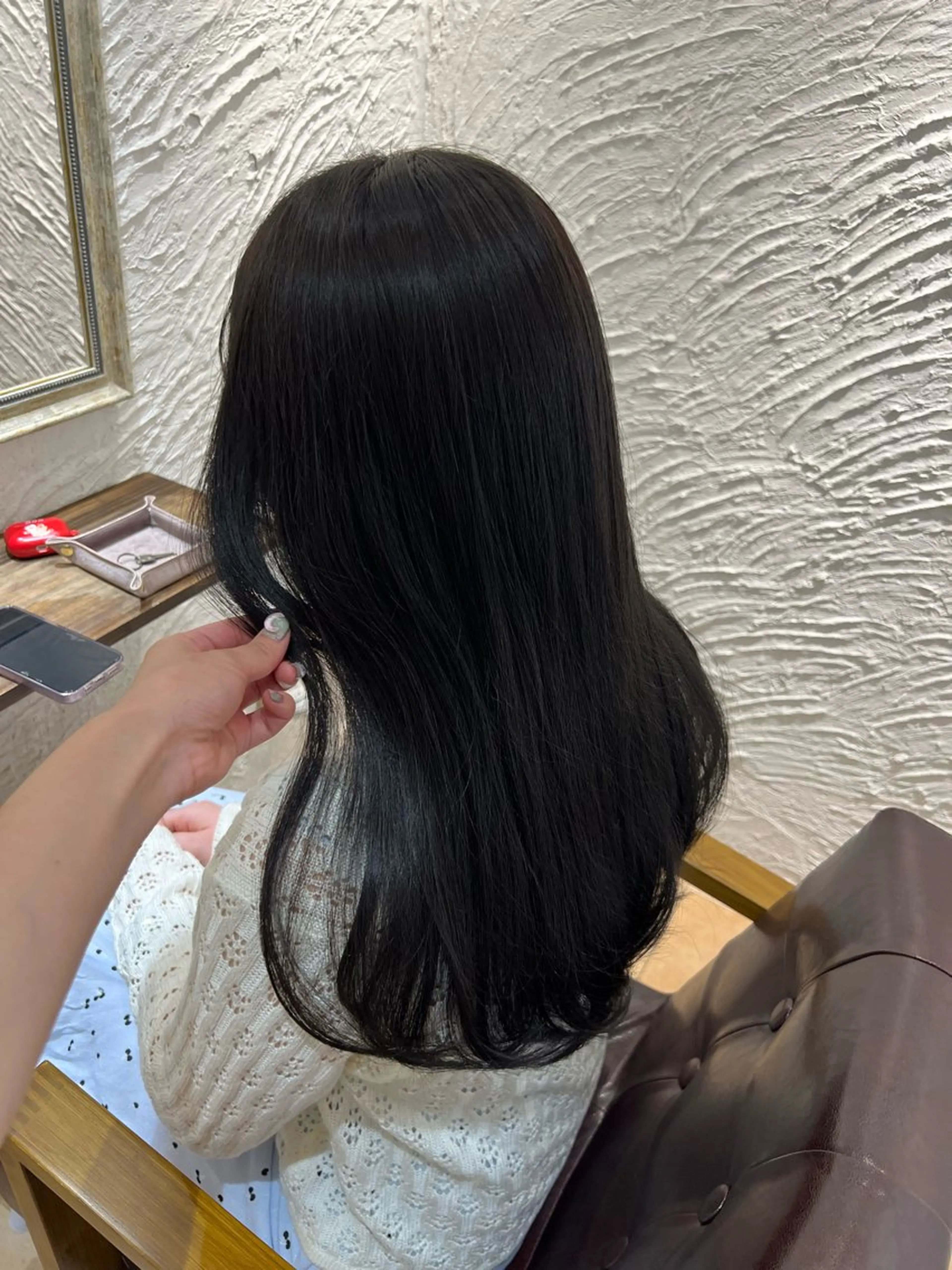 セミロング カラー 🥀韓国ヘア🥀 宮津真菜のヘアスタイル