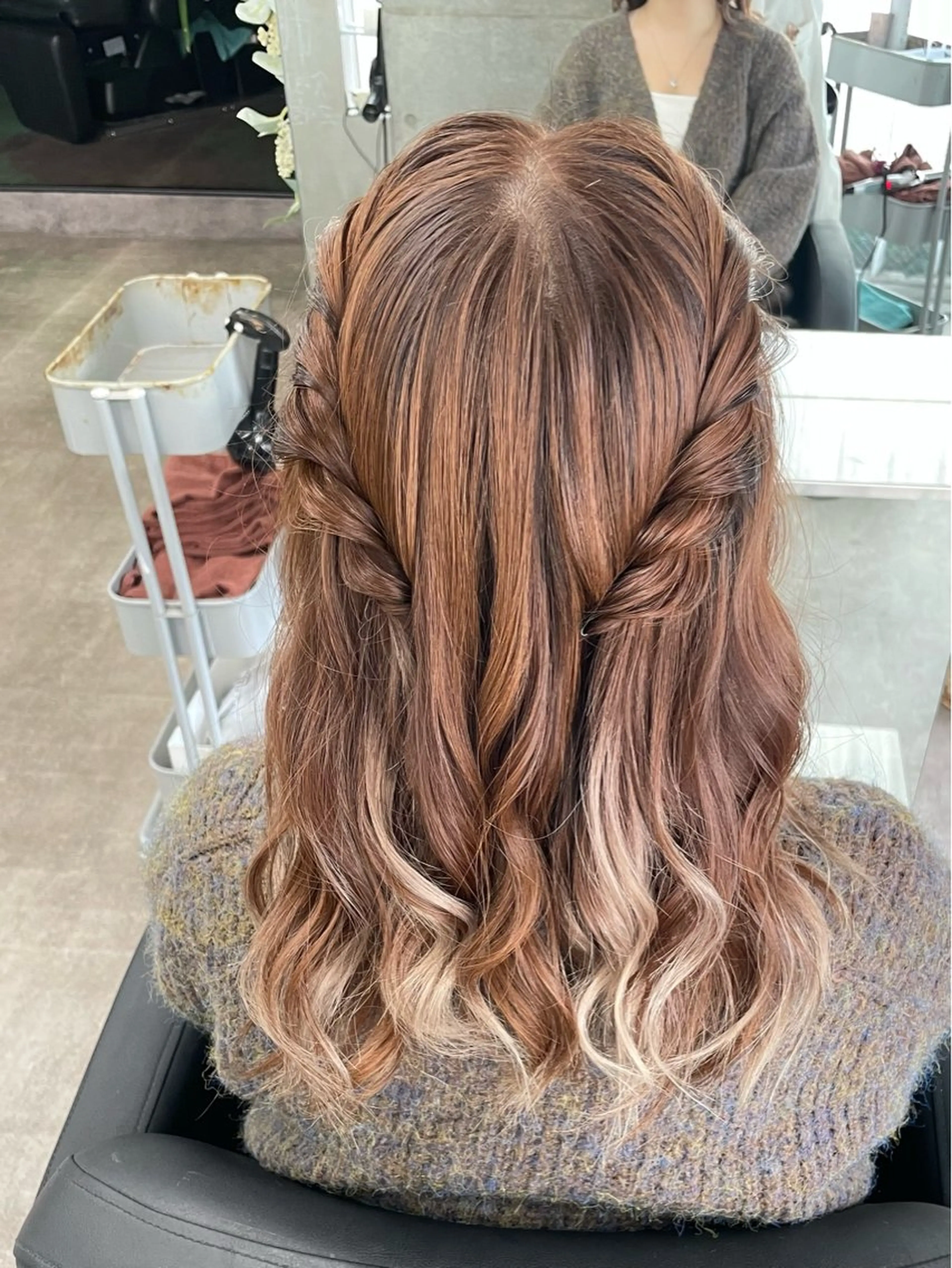 ヘアアレンジ ヘアセット 速水 ゆきののヘアスタイル