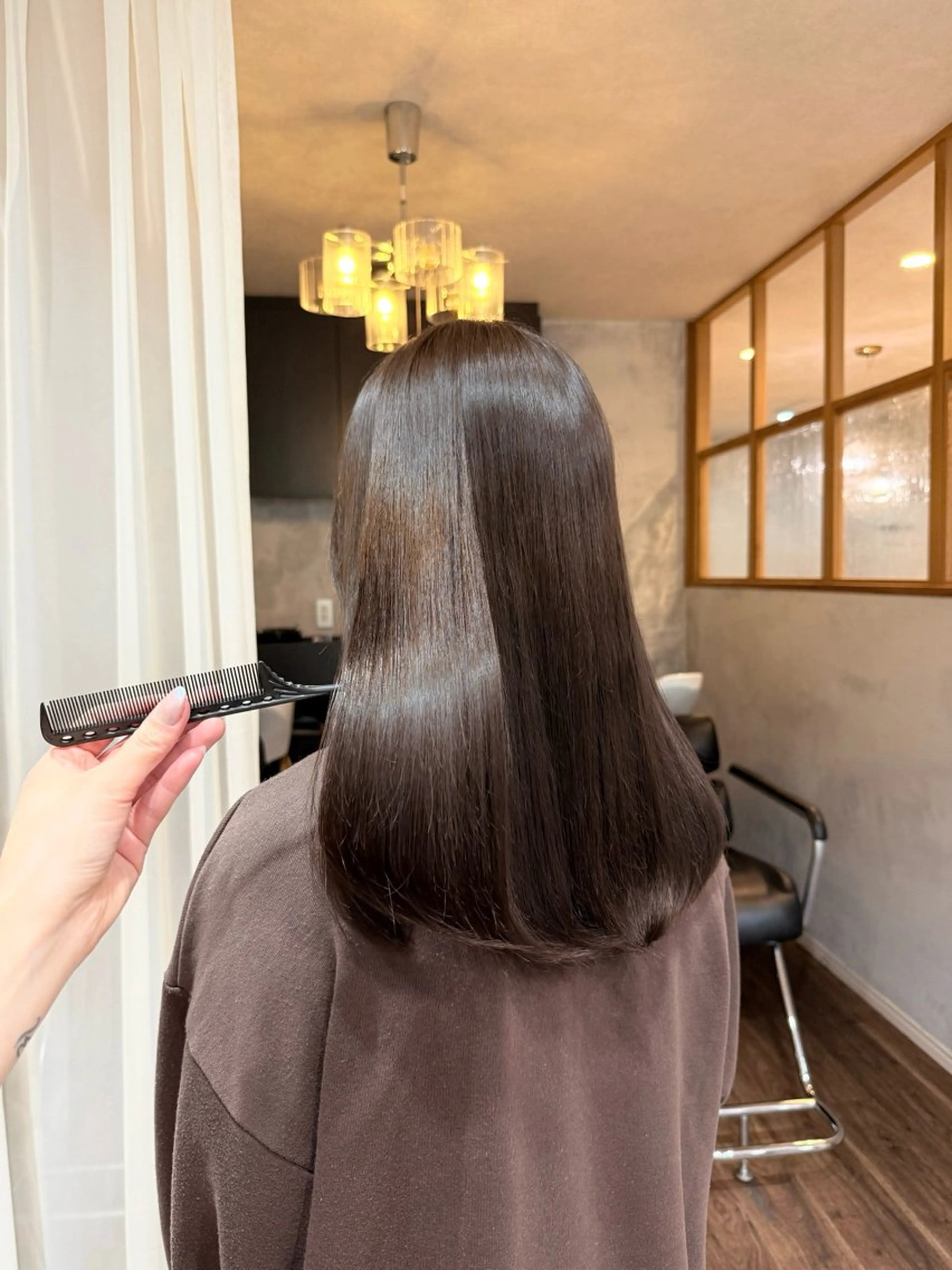 ミディアム カット ヘアカラー 木村 心海☆明石のヘアスタイル