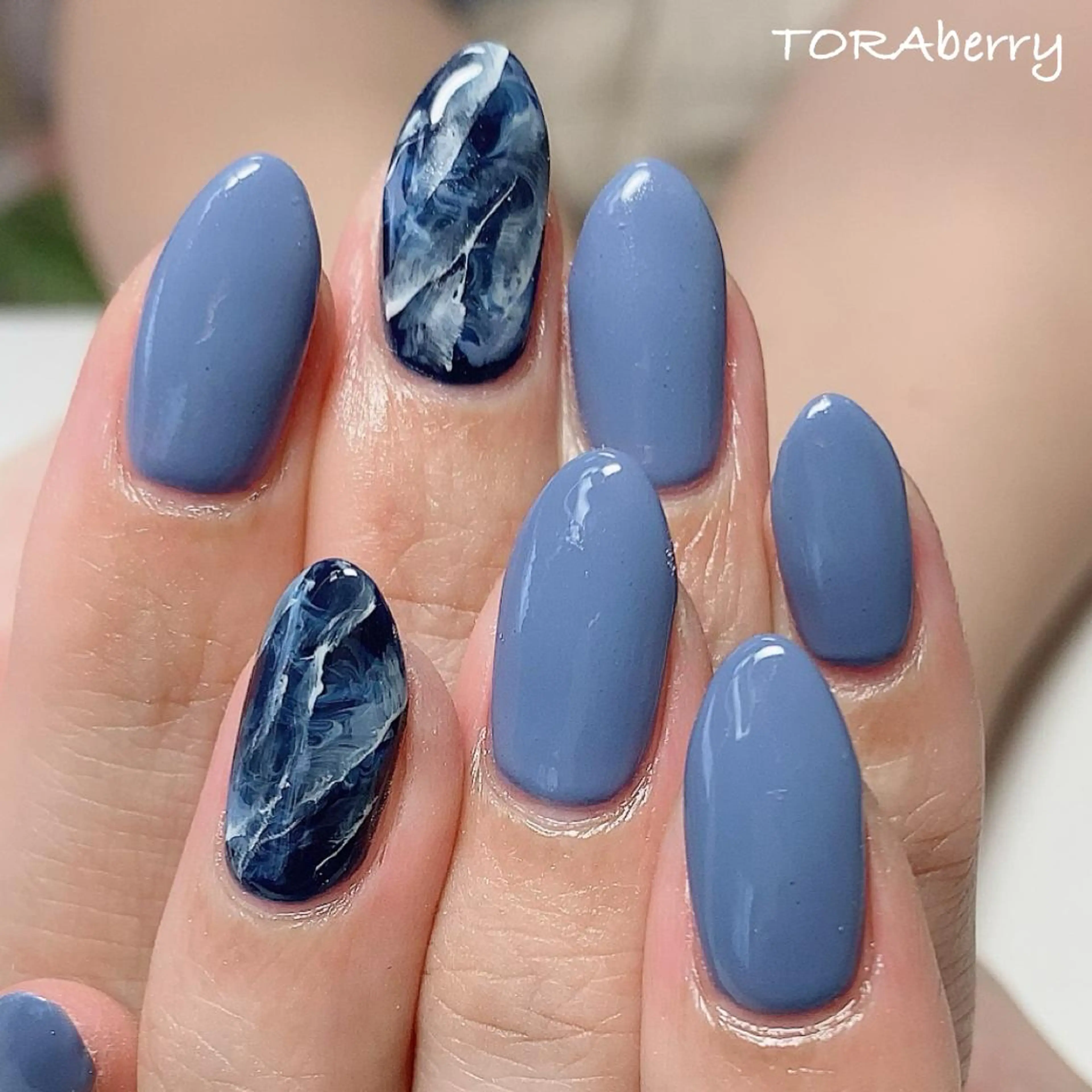 ネイル 大理石ネイル(マーブル) ハンドネイル ネイリスト なつみのネイルデザイン
