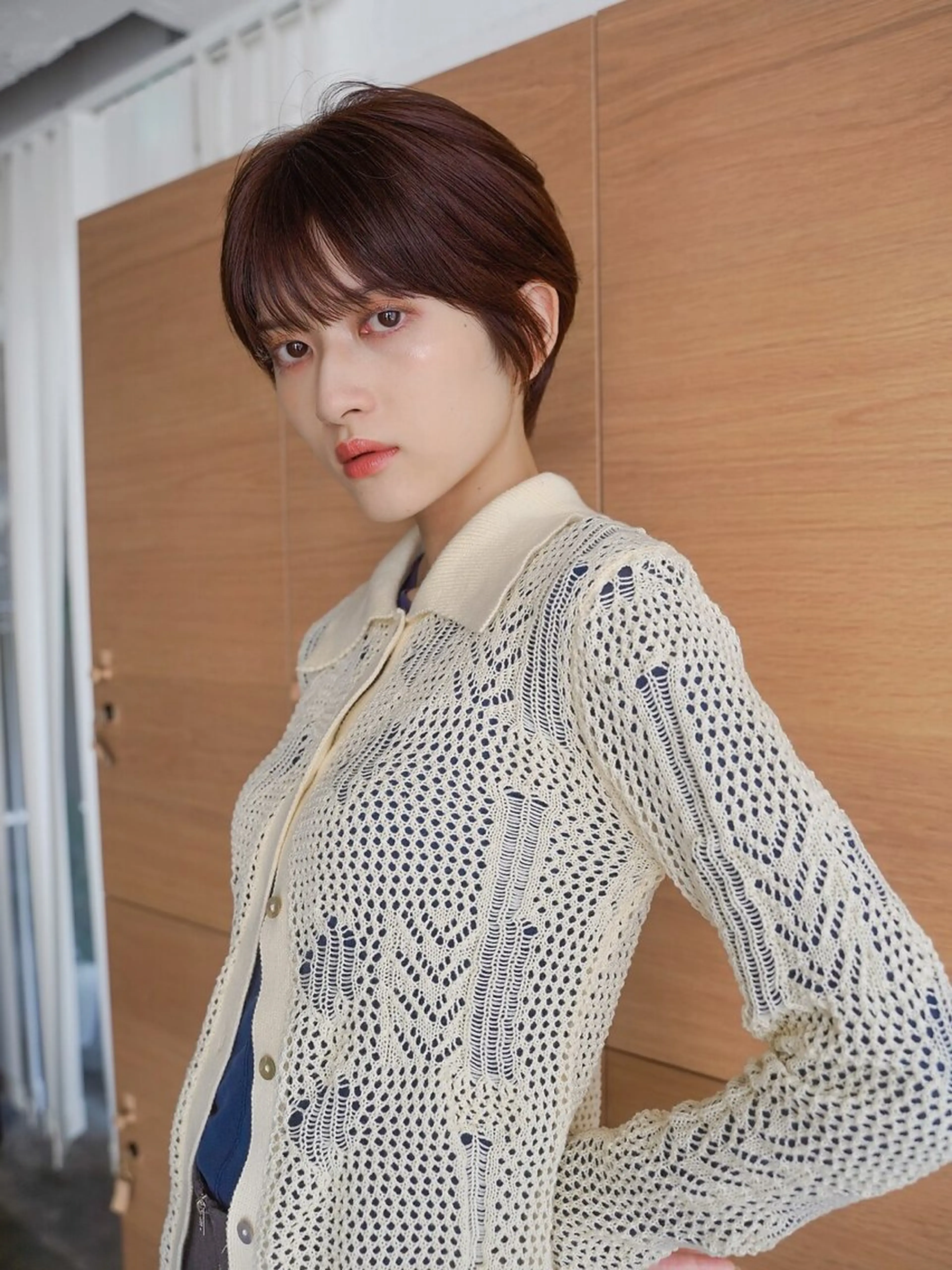 ショート カット ヘアカラー トリートメント 奥村 紘のヘアスタイル