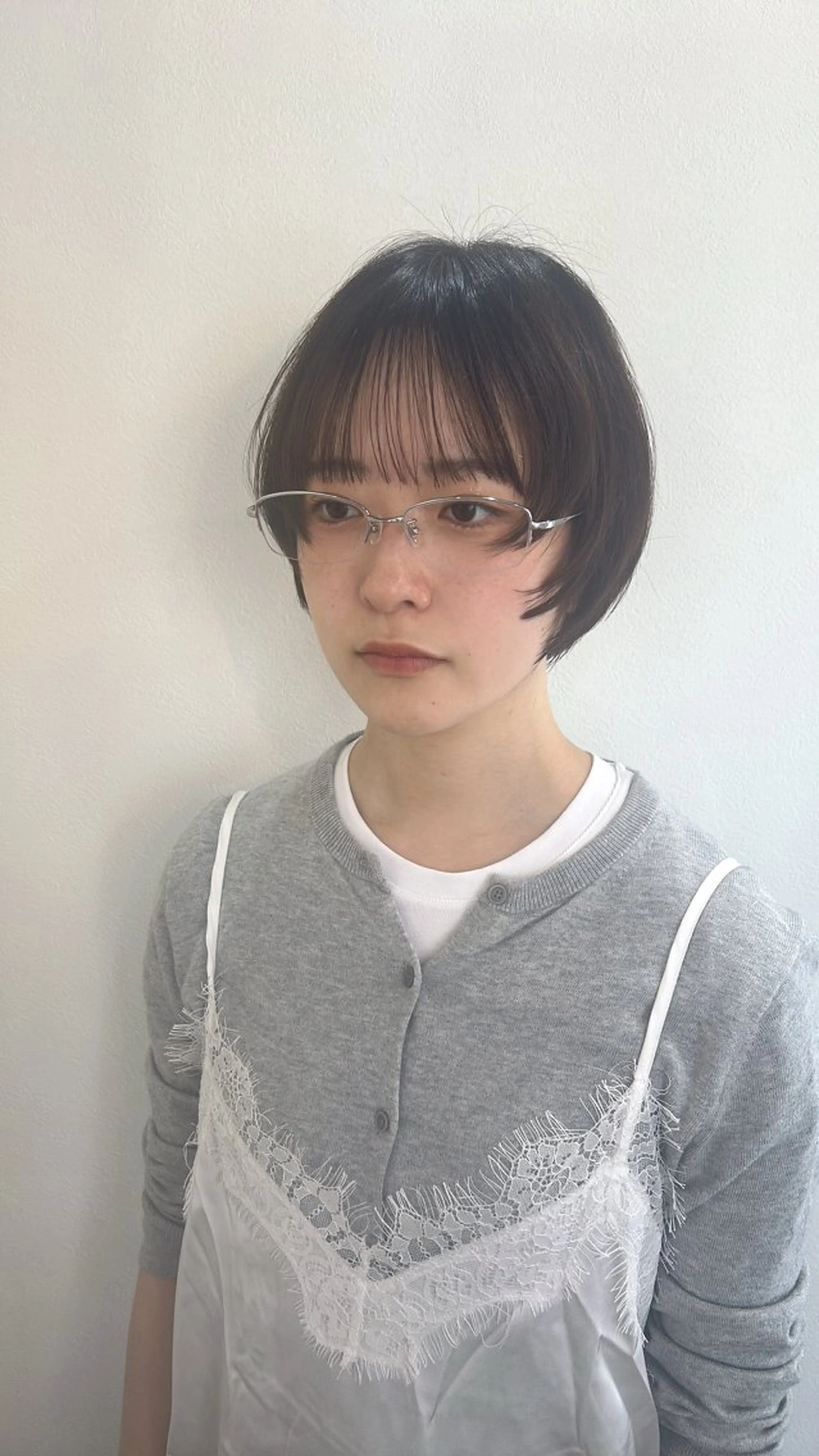 ショート レイヤーカット カット トリートメント 似合わせcut🌐/ tsuki(ツキ)のヘアスタイル
