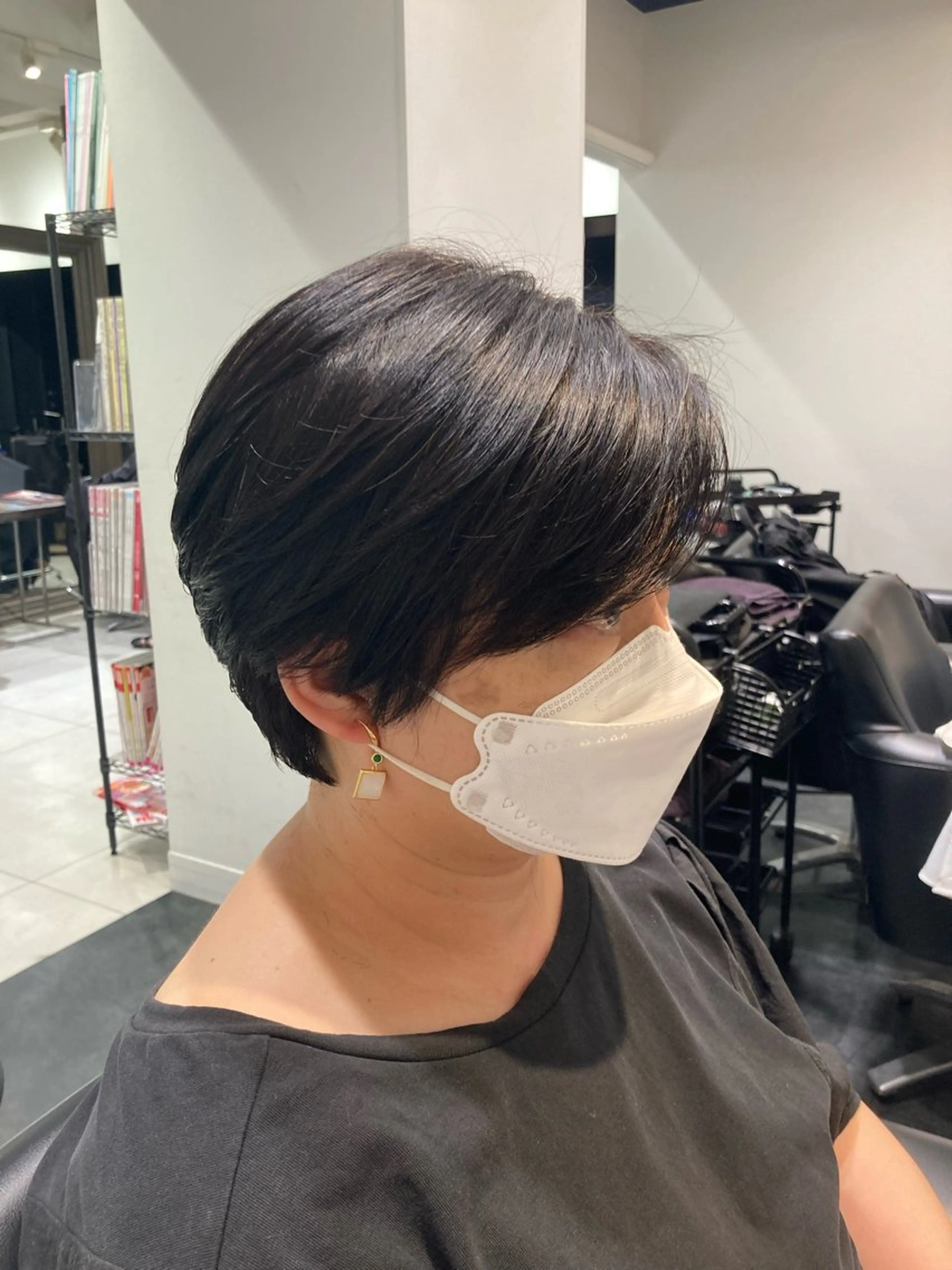 ショート 透明感カラー 板橋　島村美咲のヘアスタイル