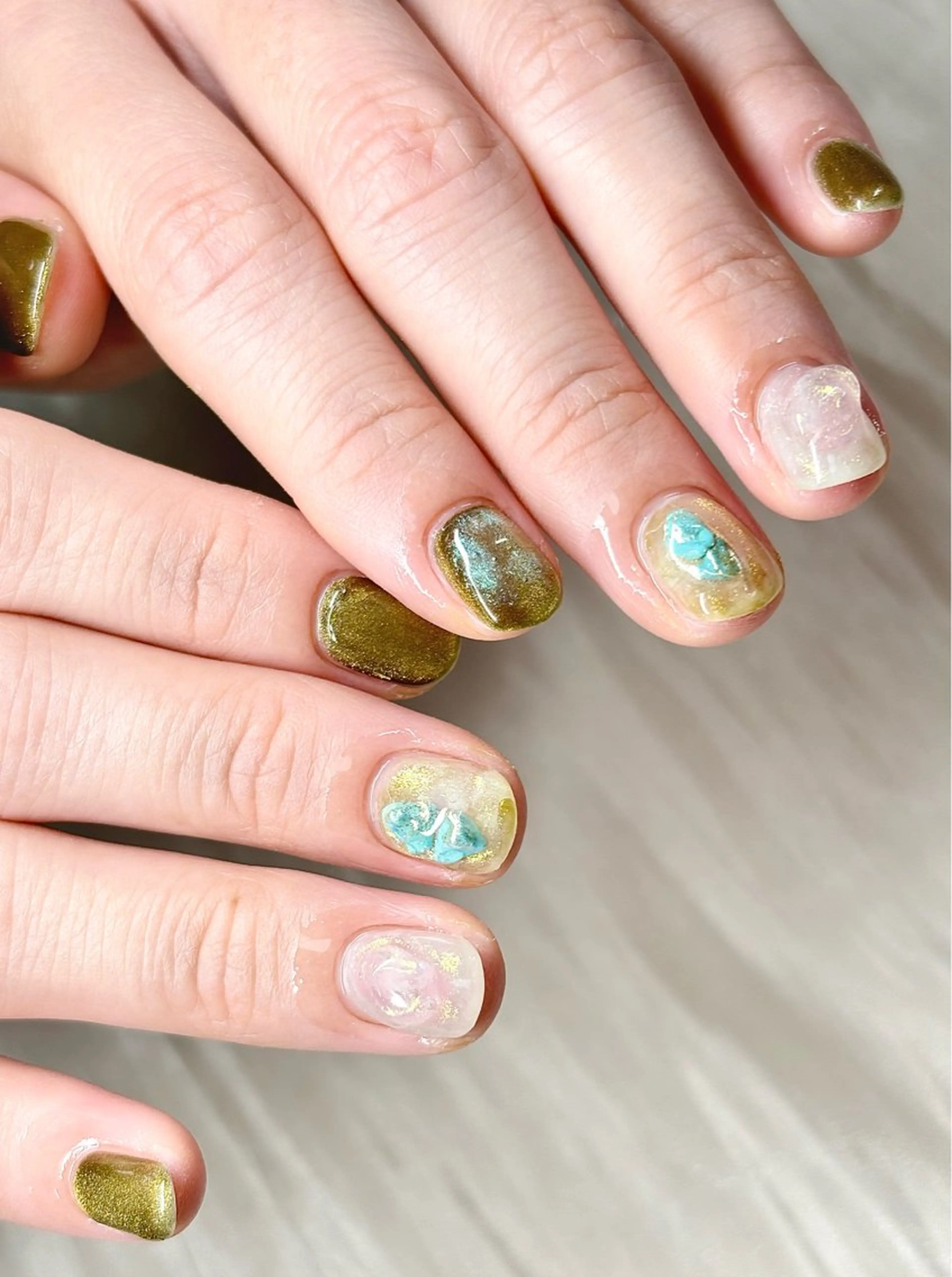 ネイル ニュアンスネイル ハンドネイル ハンドケア ETE LUNA NAILのネイルデザイン