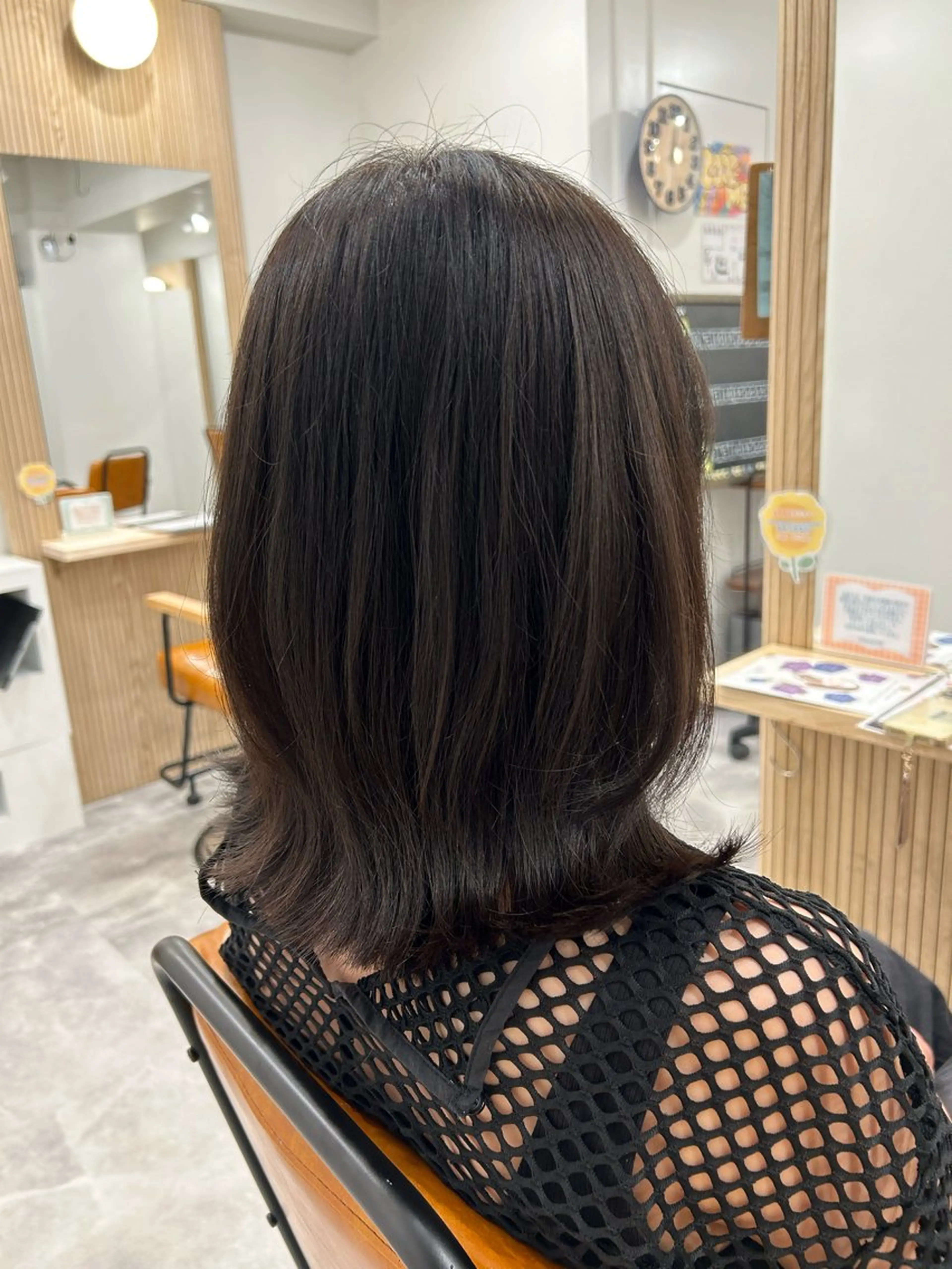 ミディアム カラー カット ヘアカラー トリートメント 🍟月舘りほ カラー/髪質改善🍟のヘアスタイル