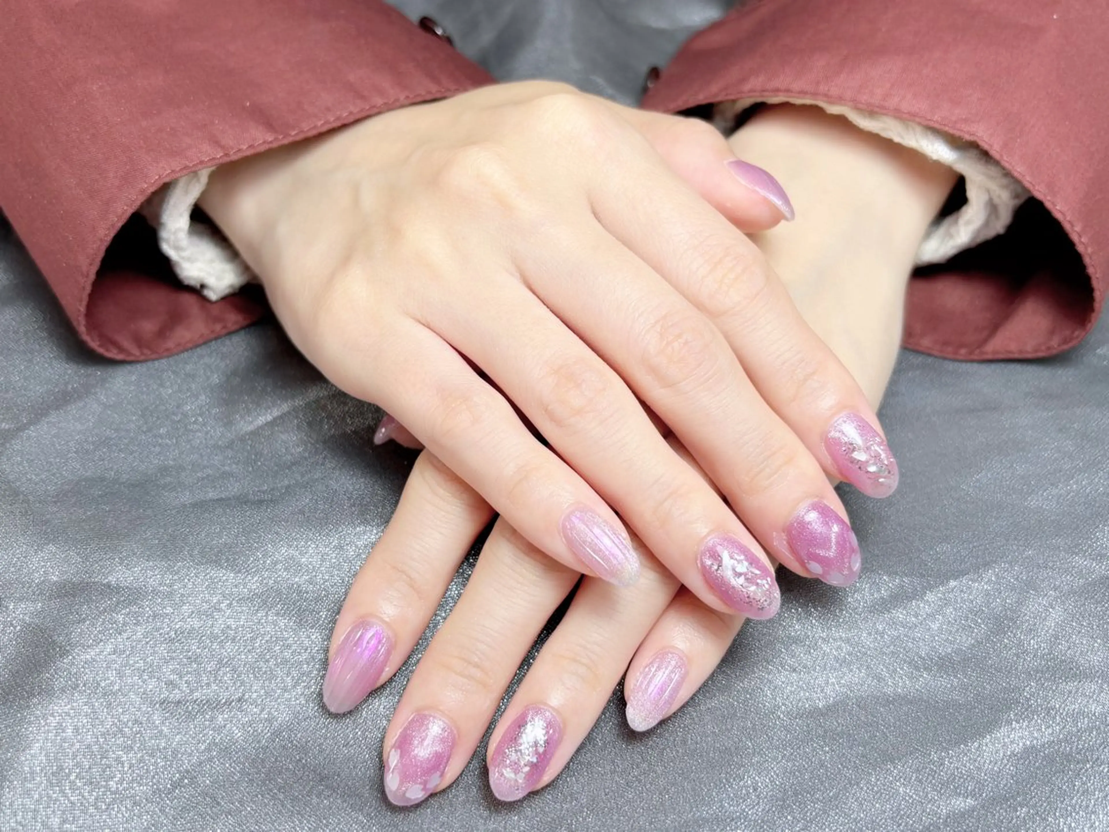 ネイル ハンドネイル H3 Nail Tsuki🦋💙のネイルデザイン