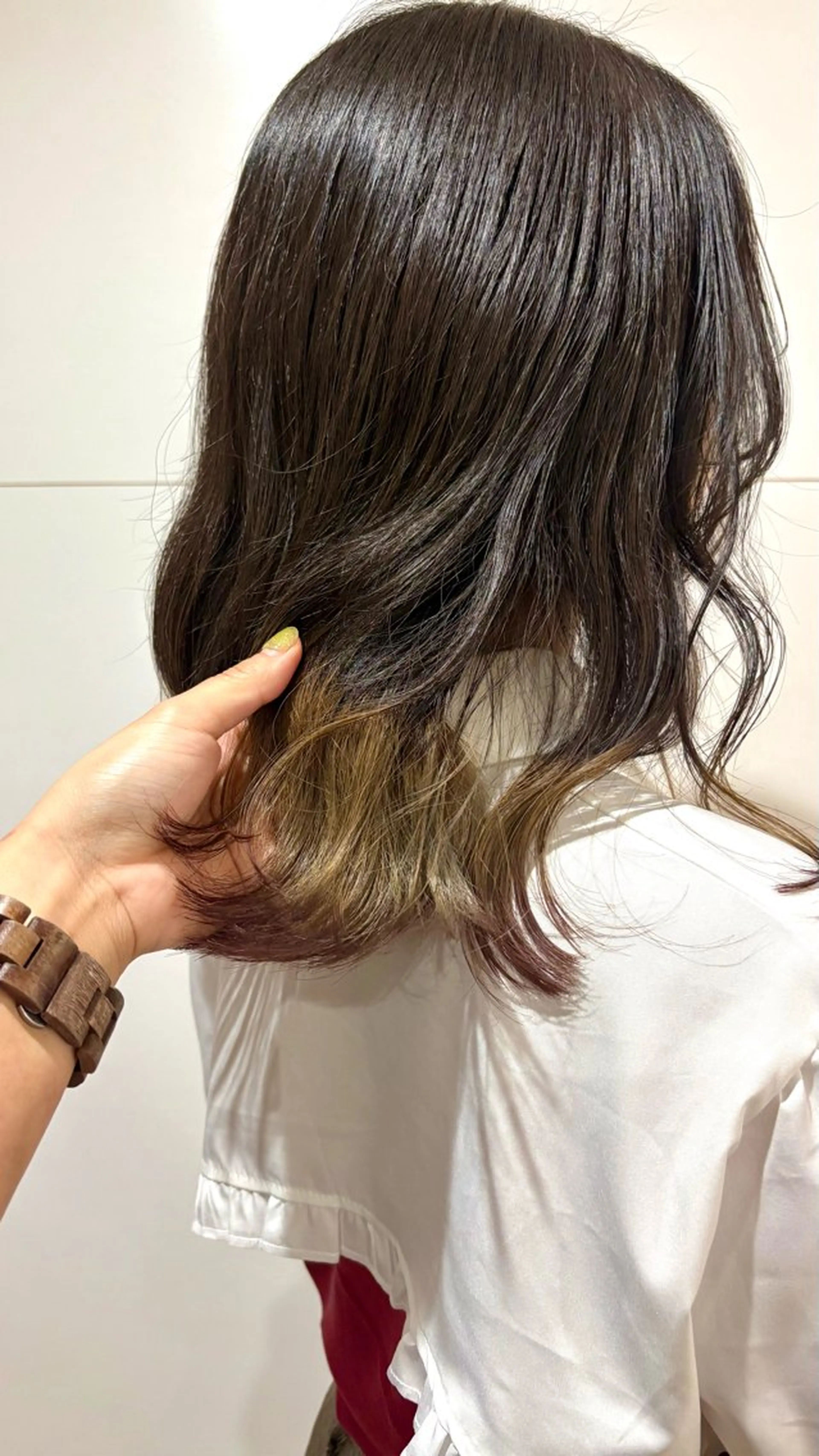 ミディアム カラー ヘアカラー ノエ/ インナーカラー/高岳のヘアスタイル