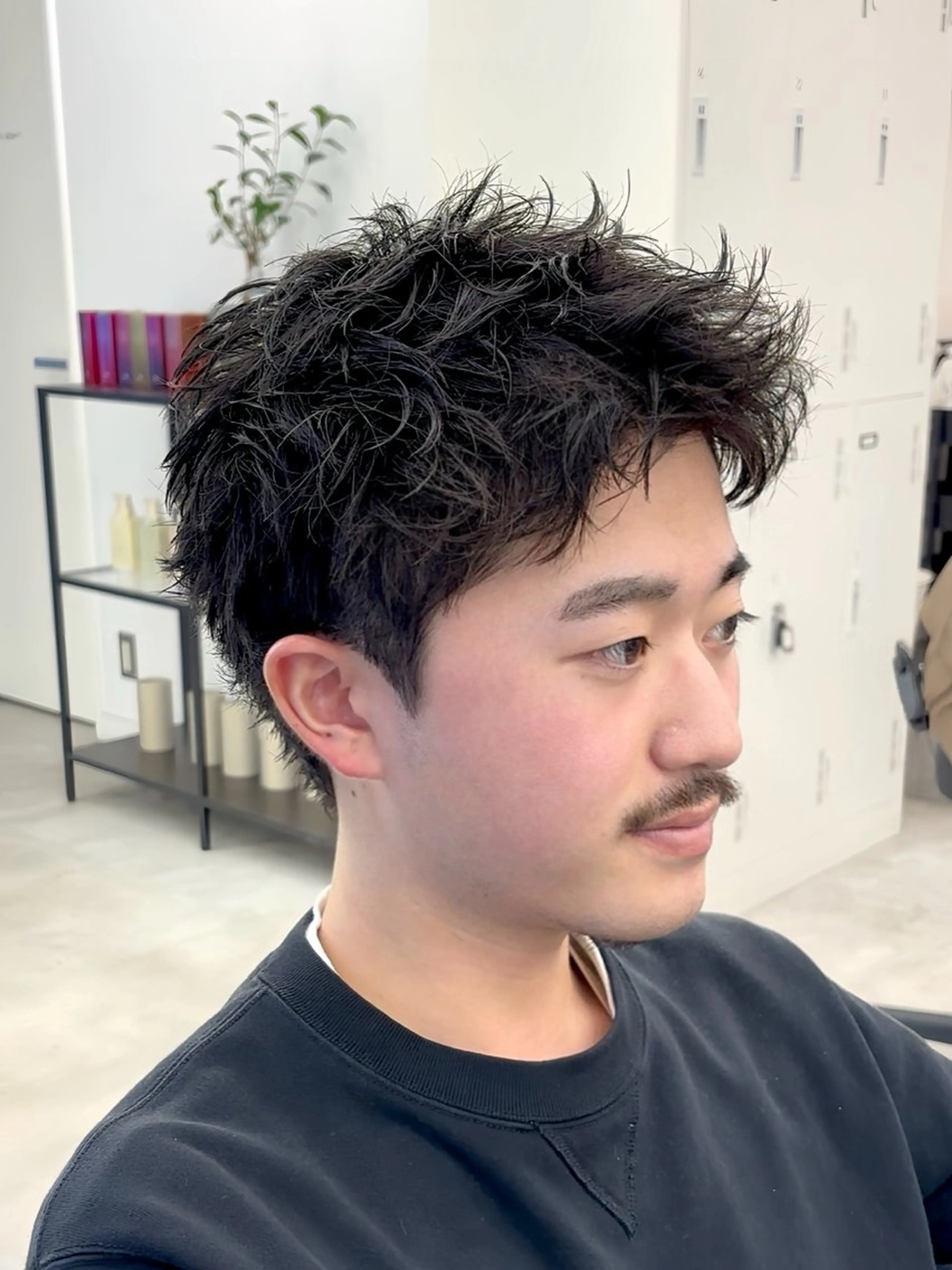 【メンズ人気】スパイキーショートカット＋ピンパーマの写真