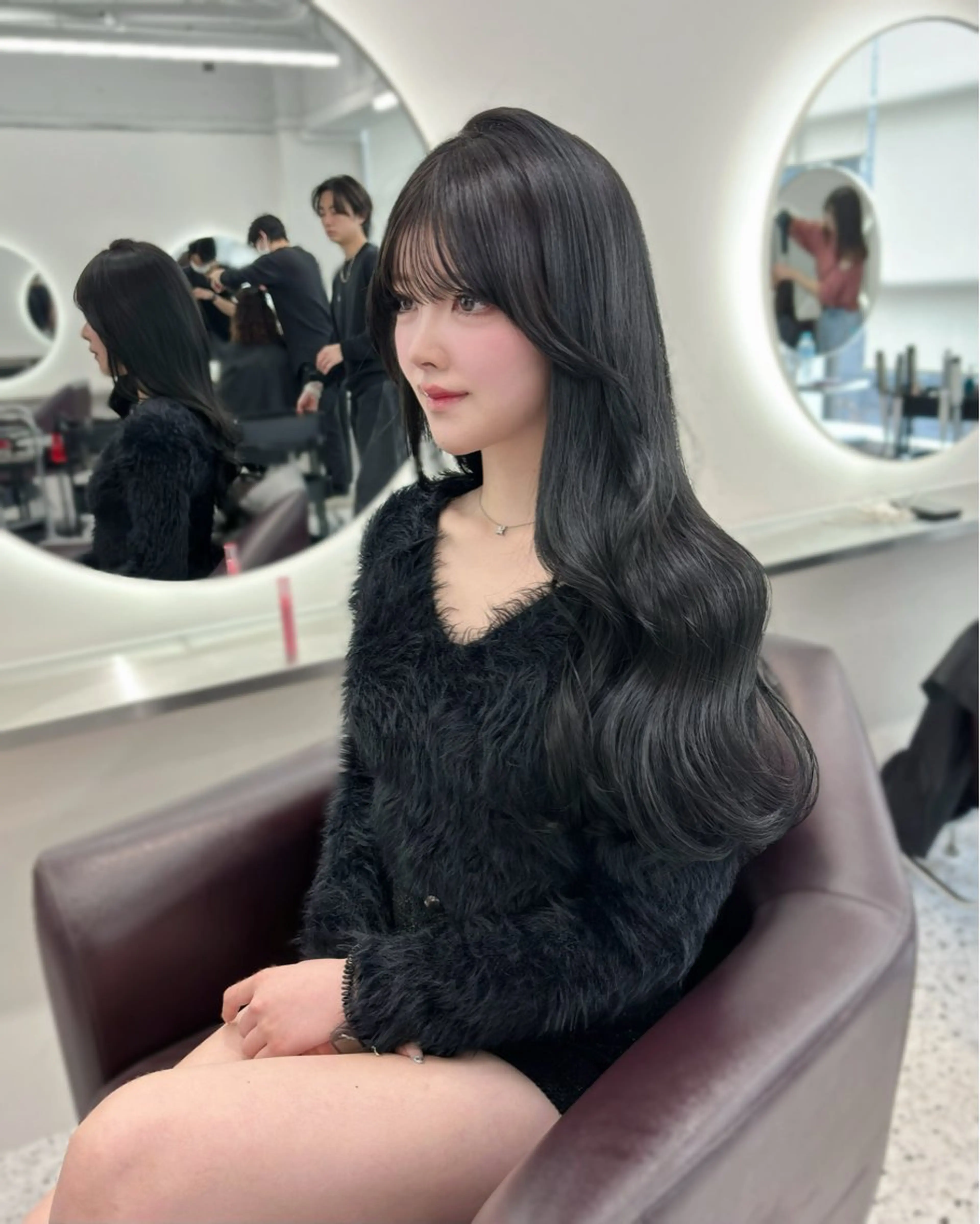 【🌟ミニモ学割】透け感たっぷりカラー+カット+1stepクイックトリートメント #韓国ヘアの写真