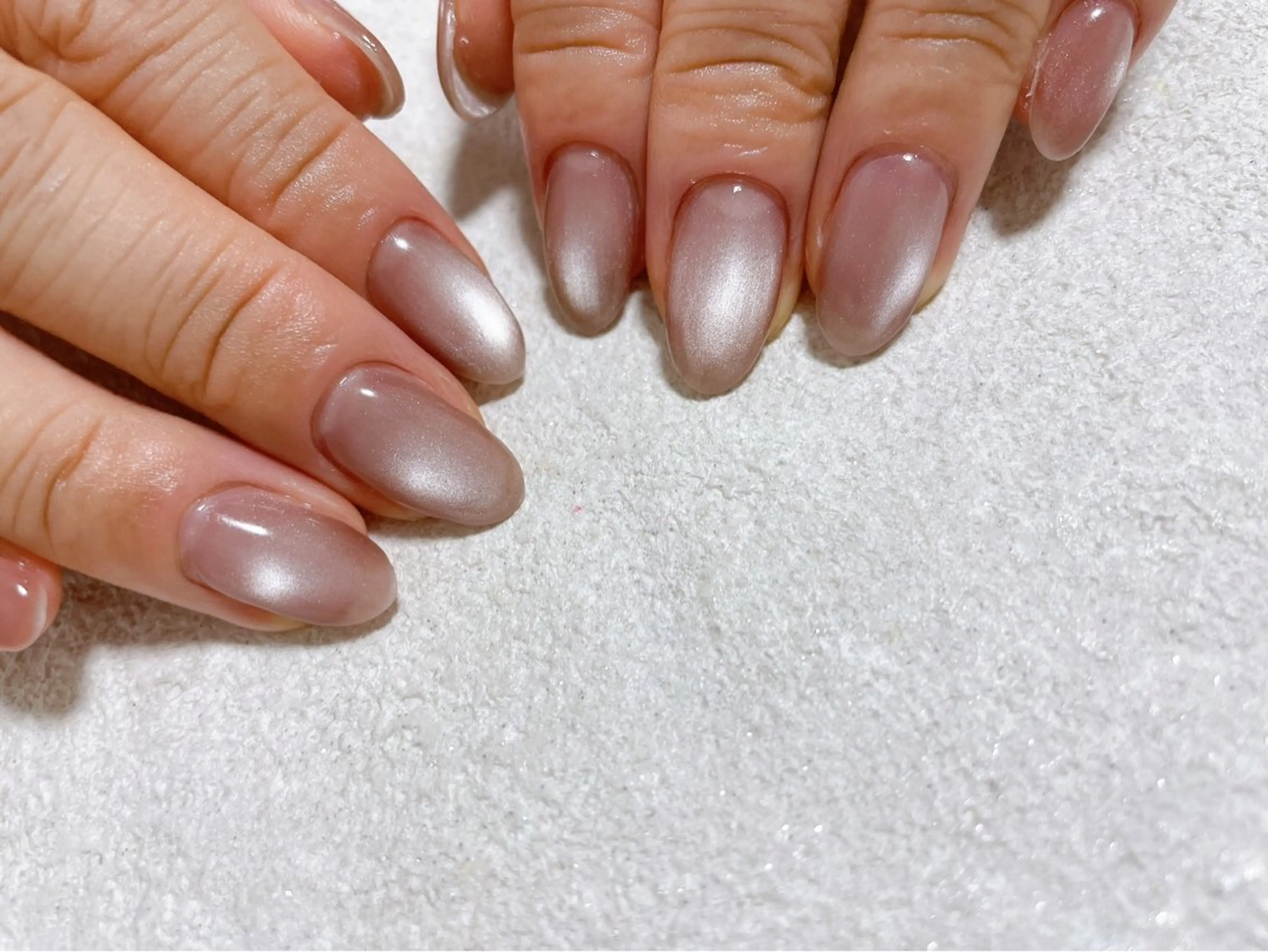 ネイル オーロラネイル フットネイル フレンチネイル ジェルネイル 韓国ネイル ハンドネイル mogunail &blowのネイルデザイン