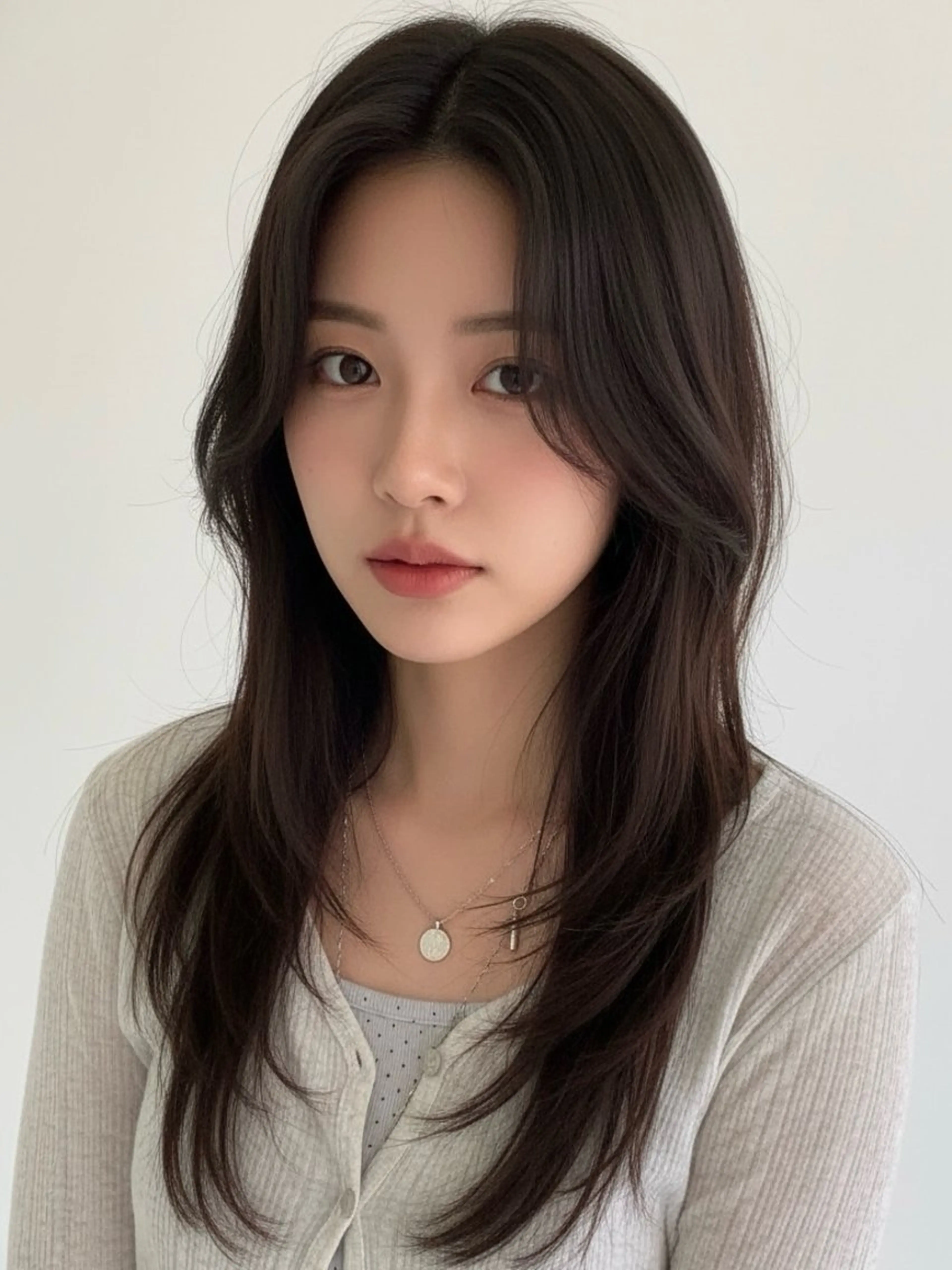 ロング ロングレイヤー くびれヘア 顔まわりレイヤー 韓国風ヘア レイヤーカット カット ヘアカラー トリートメント 韓国レイヤーカット 🫧大阪梅田レイヤーのヘアスタイル