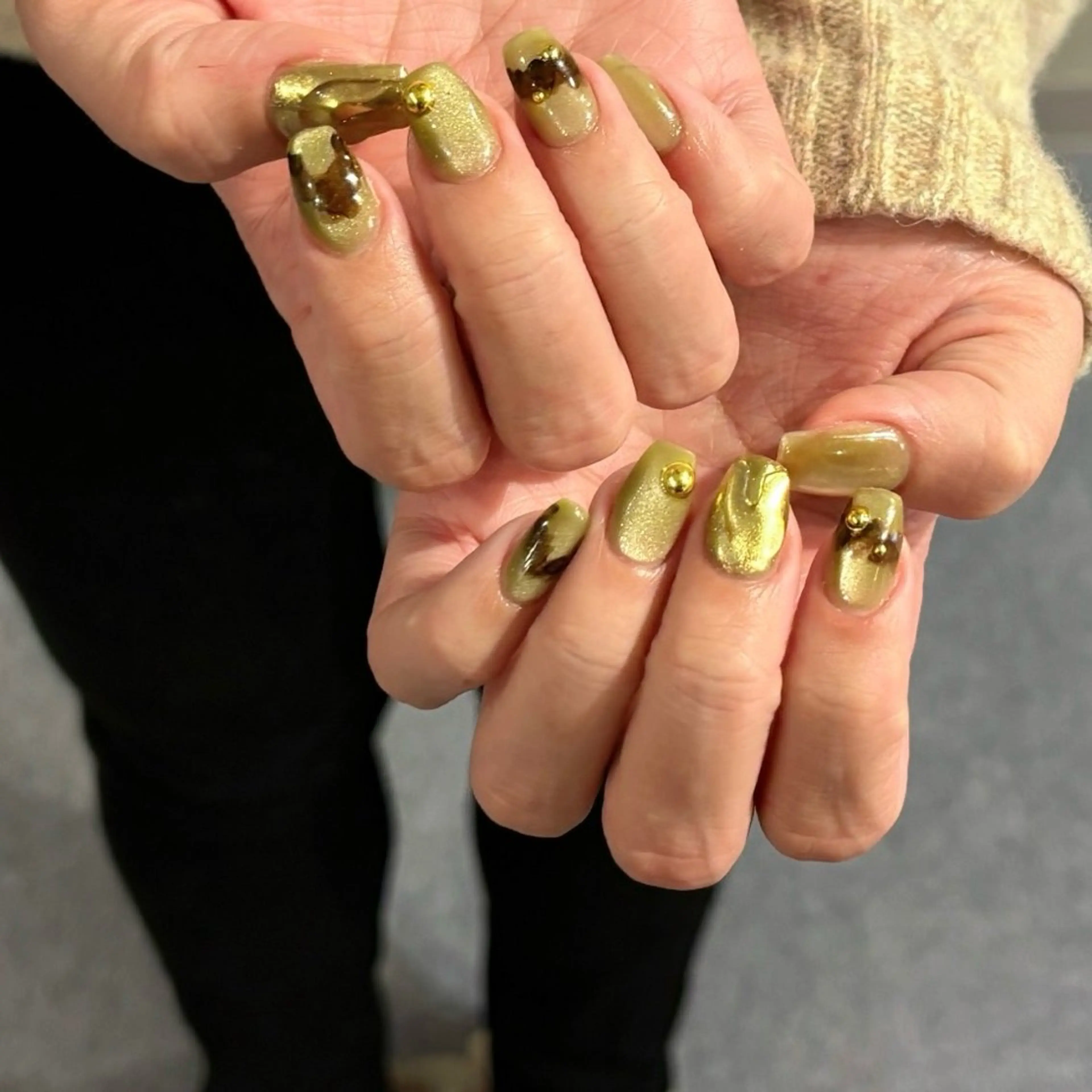 ネイル ニュアンスネイル 春ネイル HONOKA W 【深江橋店】のネイルデザイン