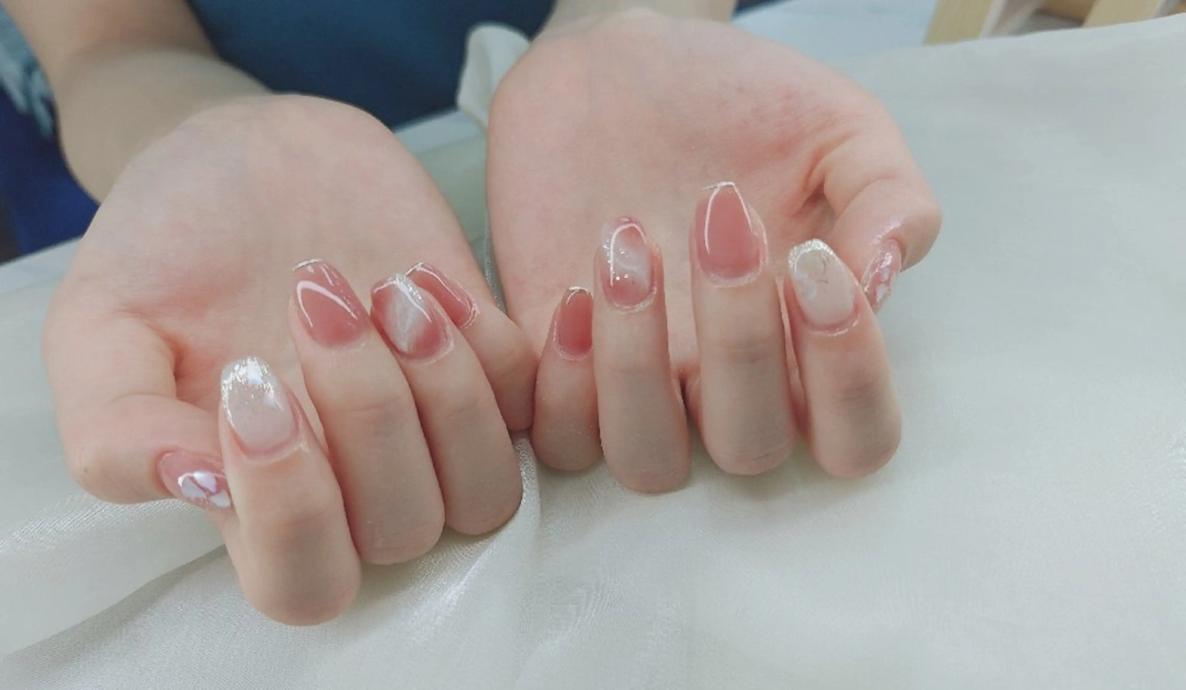 ネイル べっ甲ネイル チークネイル フレンチネイル 韓国ネイル ニュアンスネイル ♡Sherry  Nail♡のネイルデザイン