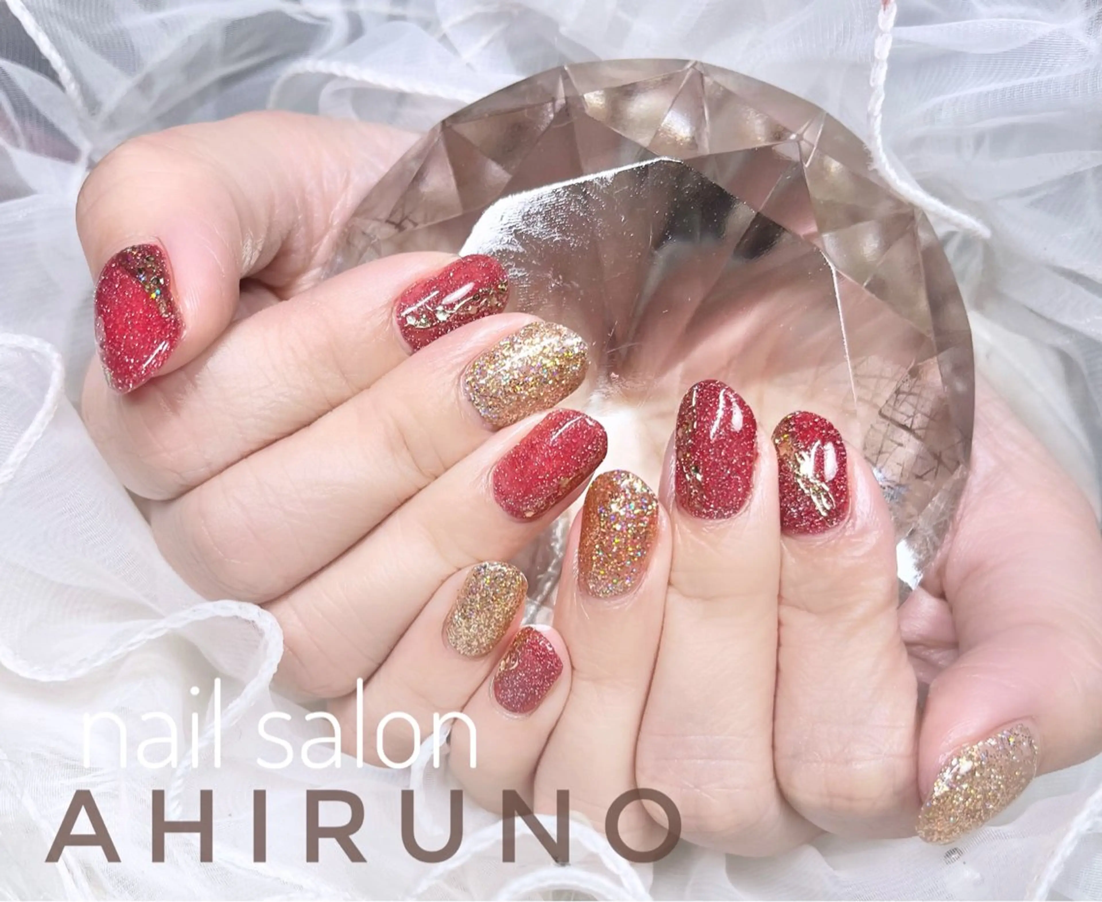 ネイル ジェルネイル 冬ネイル クリスマス 東京あきる野市ネイル ✿ ｙｕiのネイルデザイン