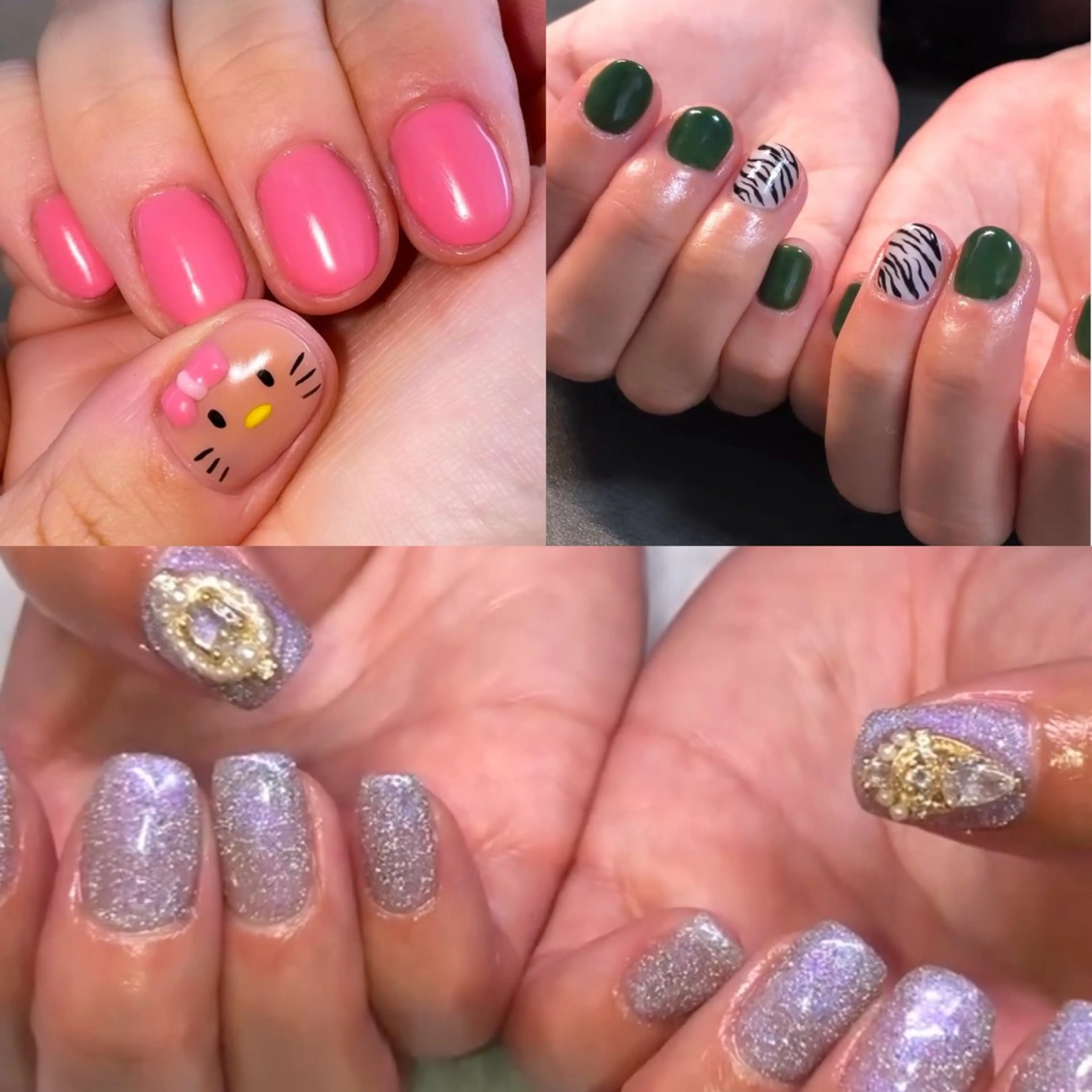 ジェル　1​〜​３本アートデザインパーツ込の写真