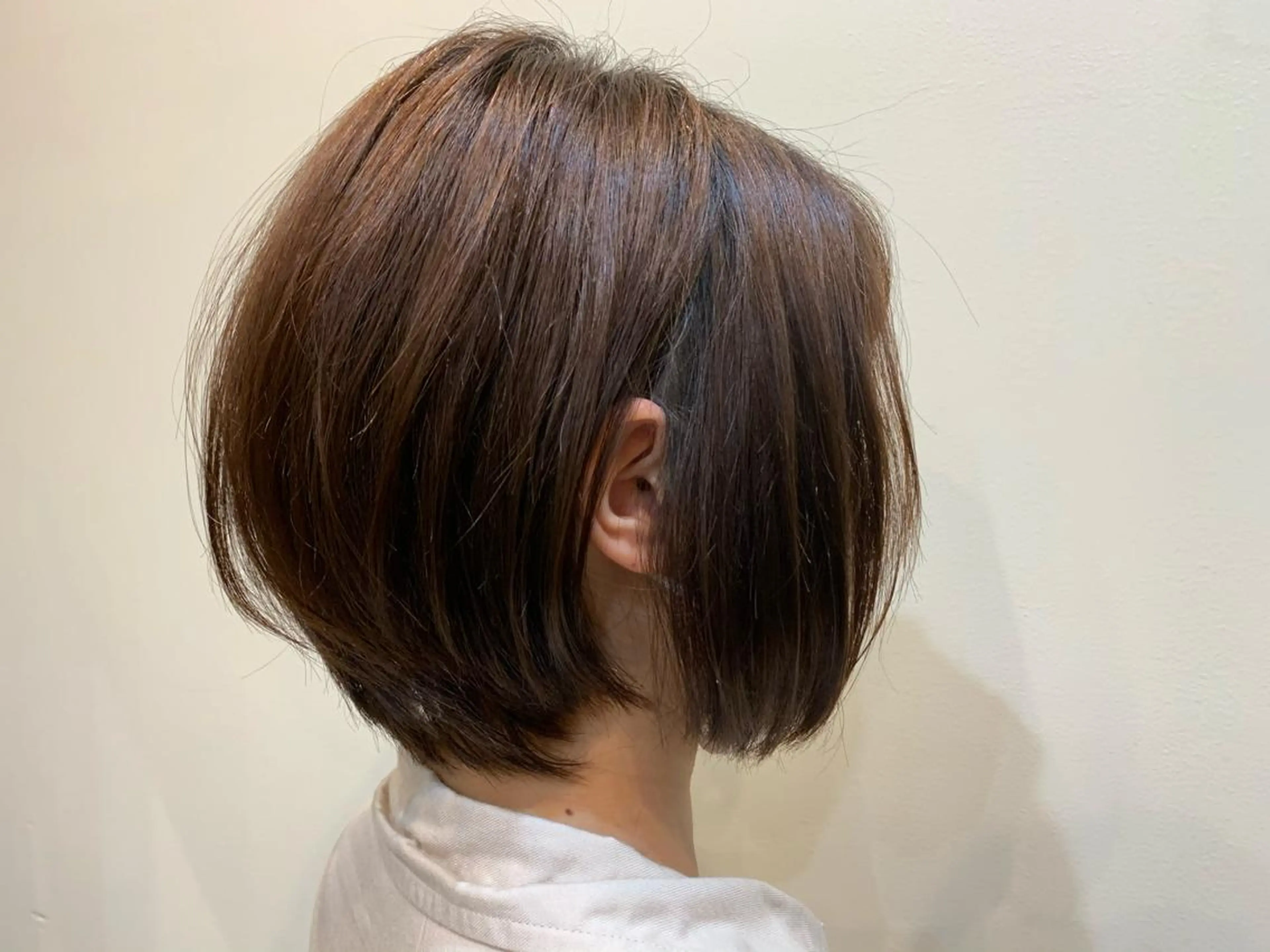 ショート 前下がりボブ ボブ ⭐️透け感カラー /齊藤容史⭐️のヘアスタイル