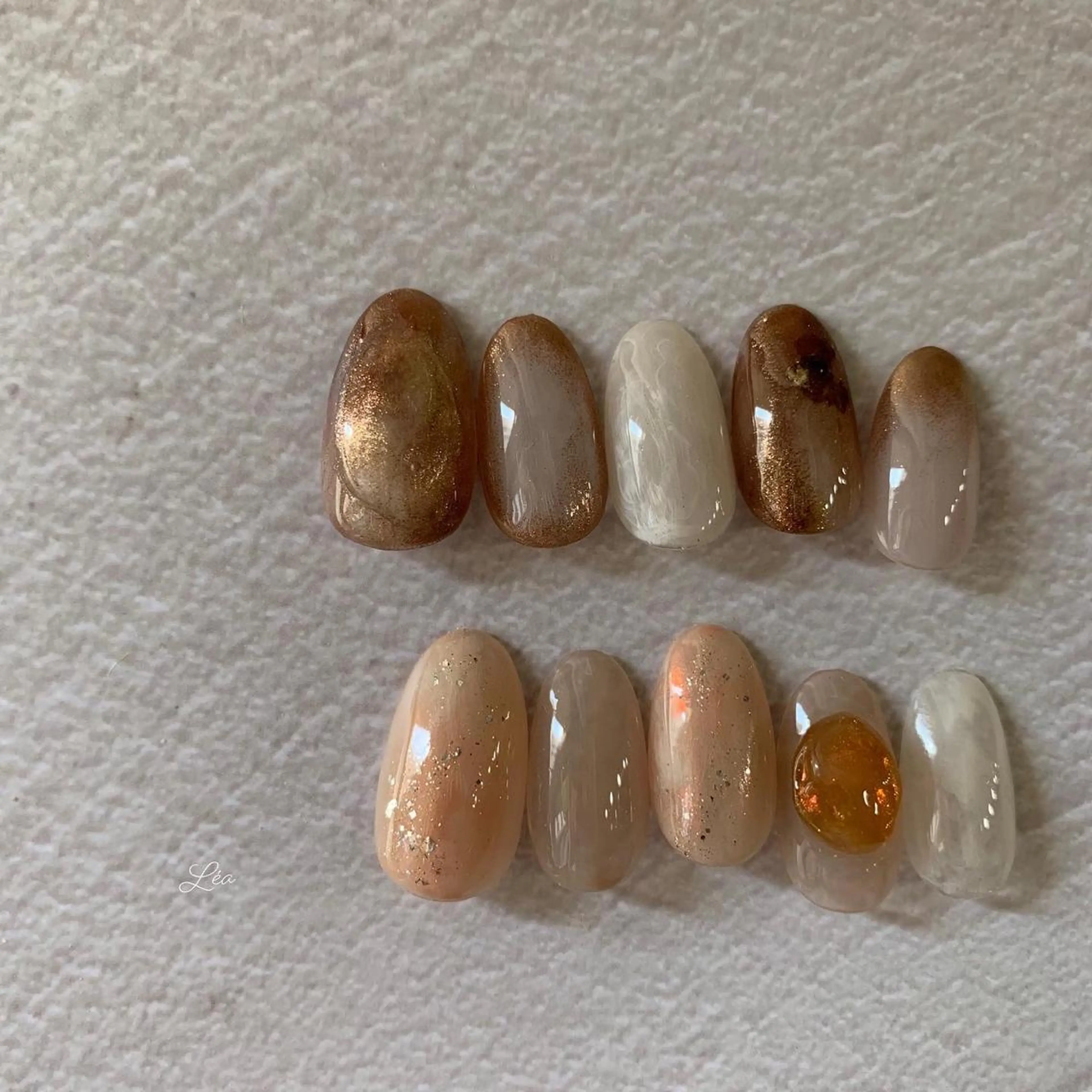 ネイル ジェルネイル パラジェル Léa nailのネイルデザイン