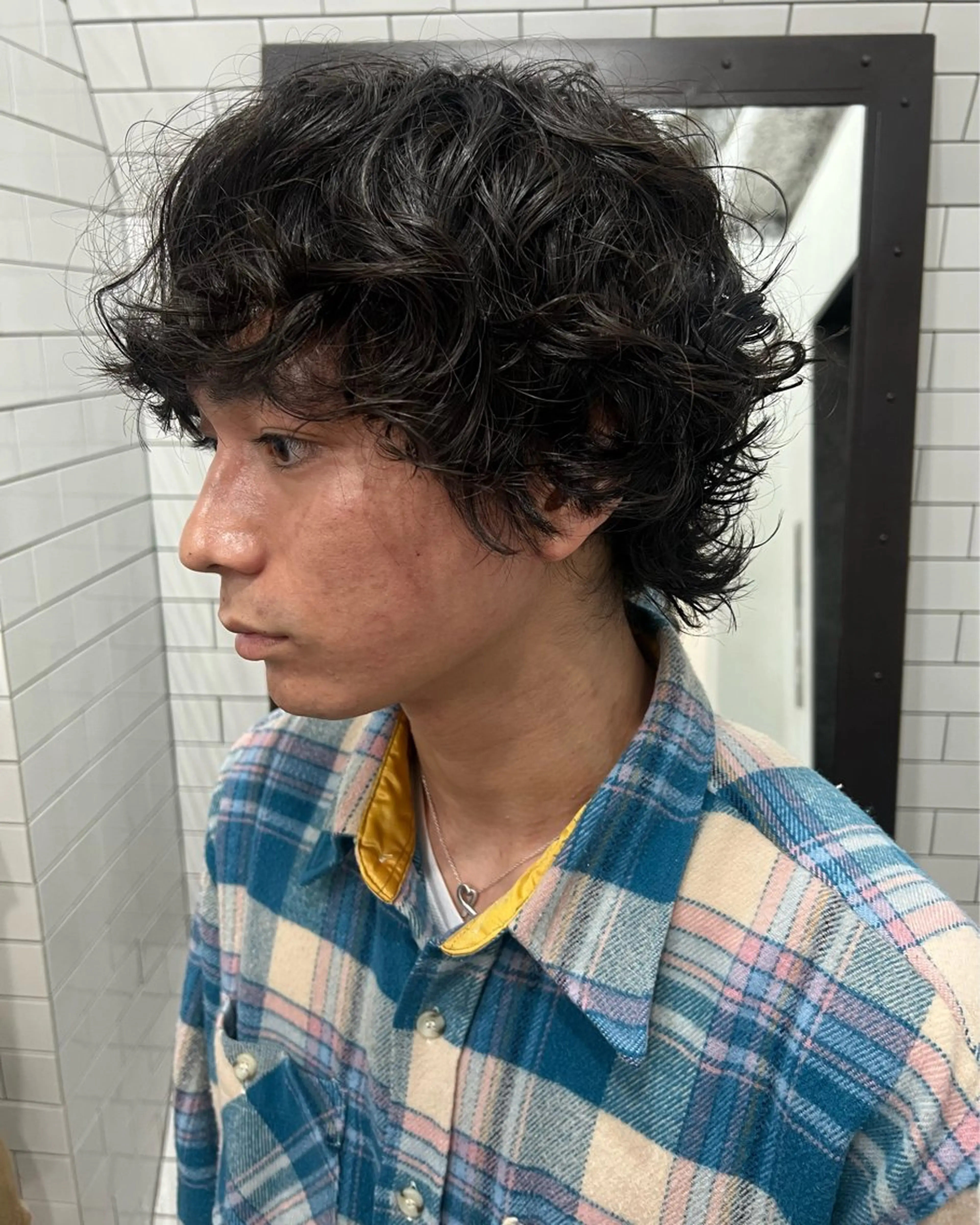 ショート カット パーマ 紙屋町ショート /ボブ　パーマ河内蓮のヘアスタイル