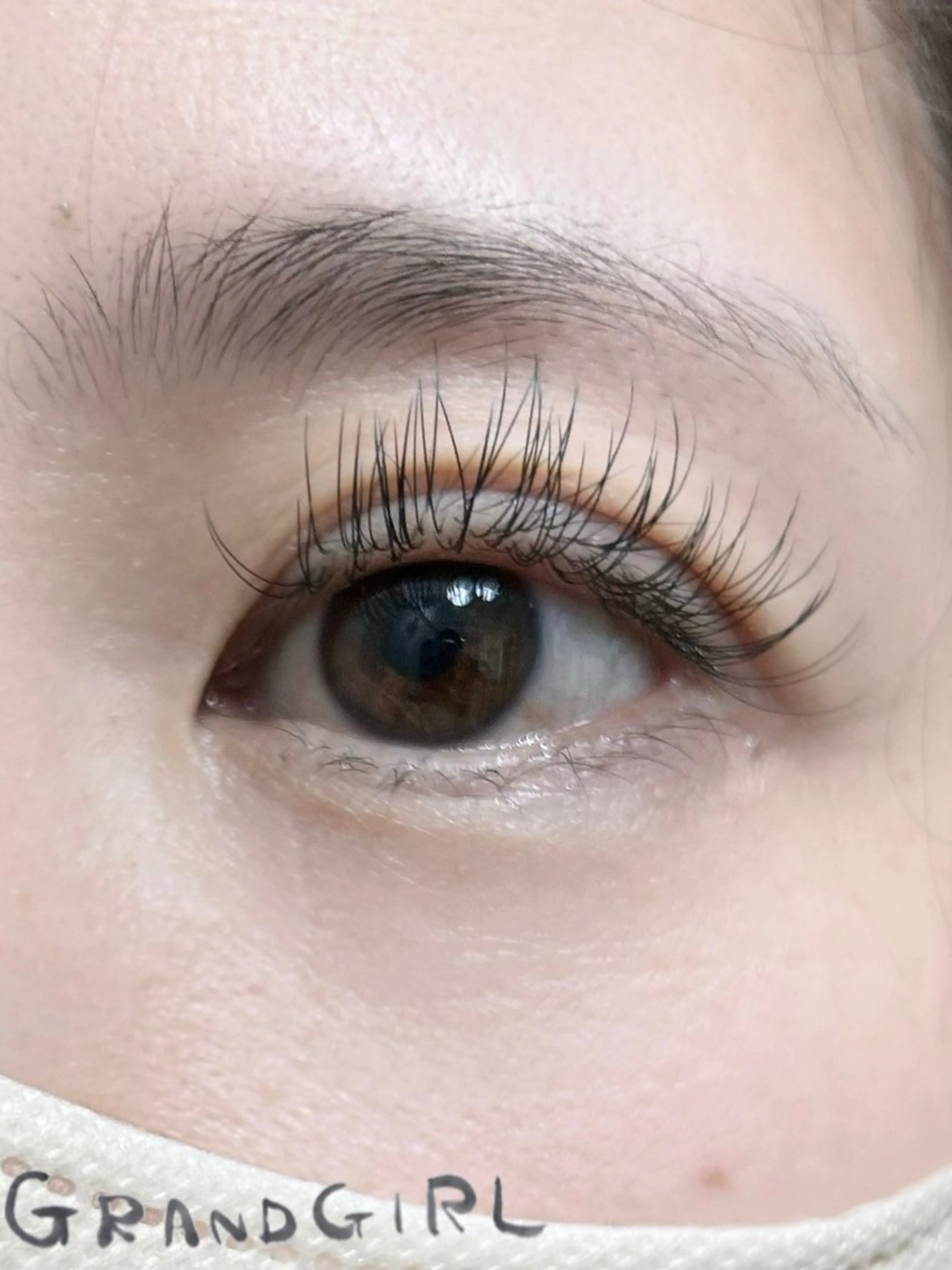 マツエク・マツパ バインドロック フラットラッシュ まつげパーマ 一重×まつ毛パーマ マツエク GRANDGIRL所属・ヨシダ セリナのマツエク・マツパデザイン