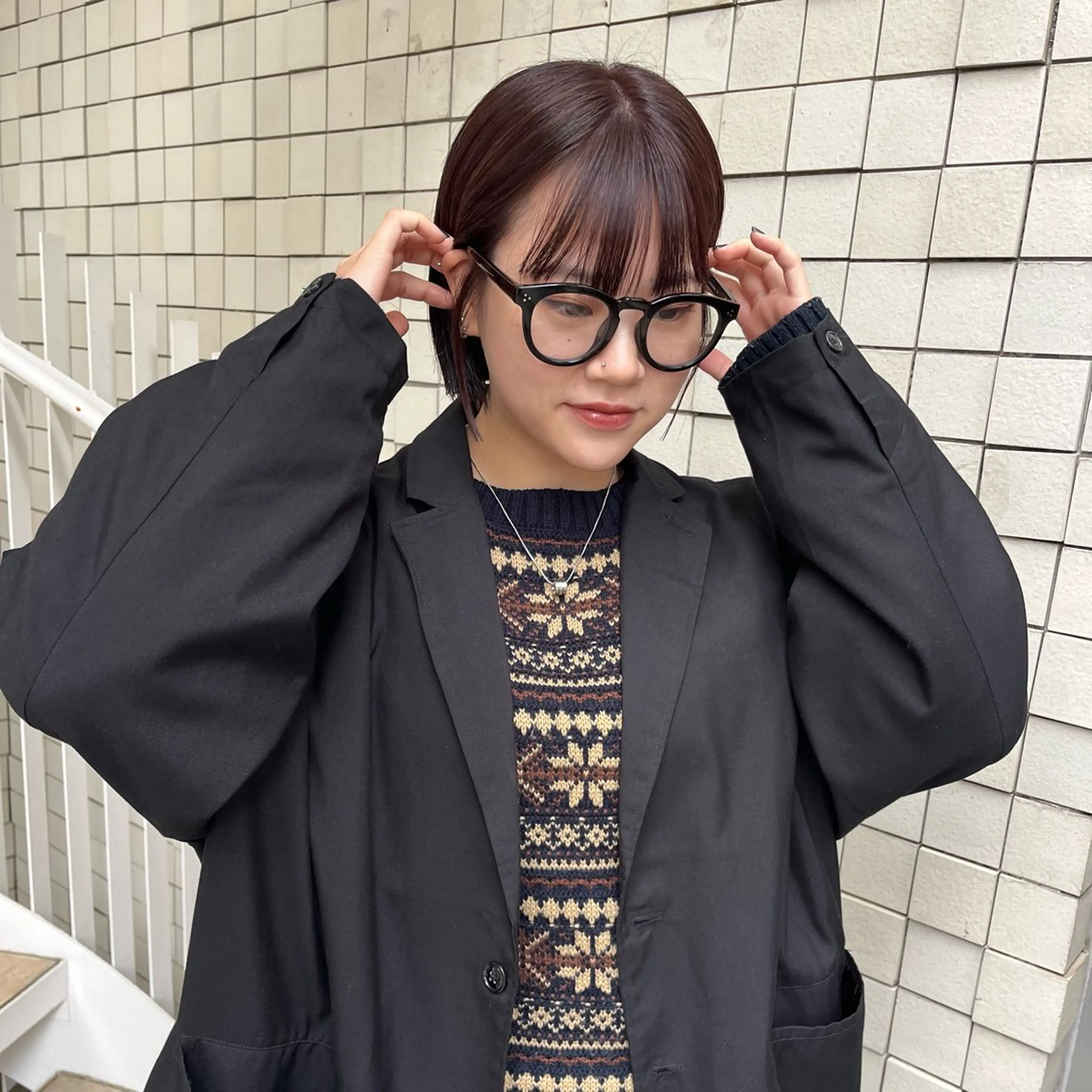 🤎🤍切りっぱなしボブ🤍🤎の写真