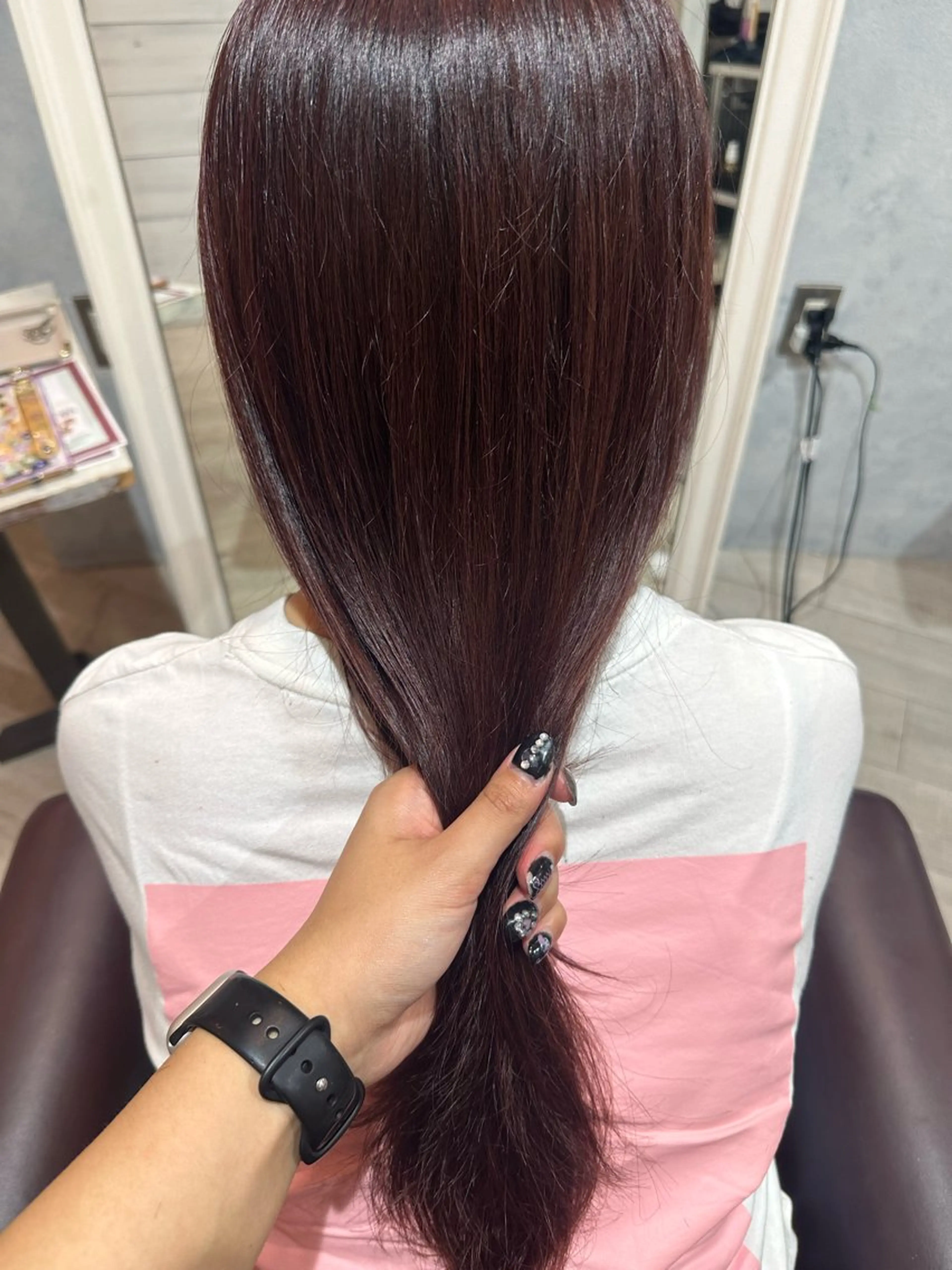 ロング カラー ラベンダーカラー tiravento 南船場店所属・nana 韓国スタイル🇰🇷のヘアスタイル