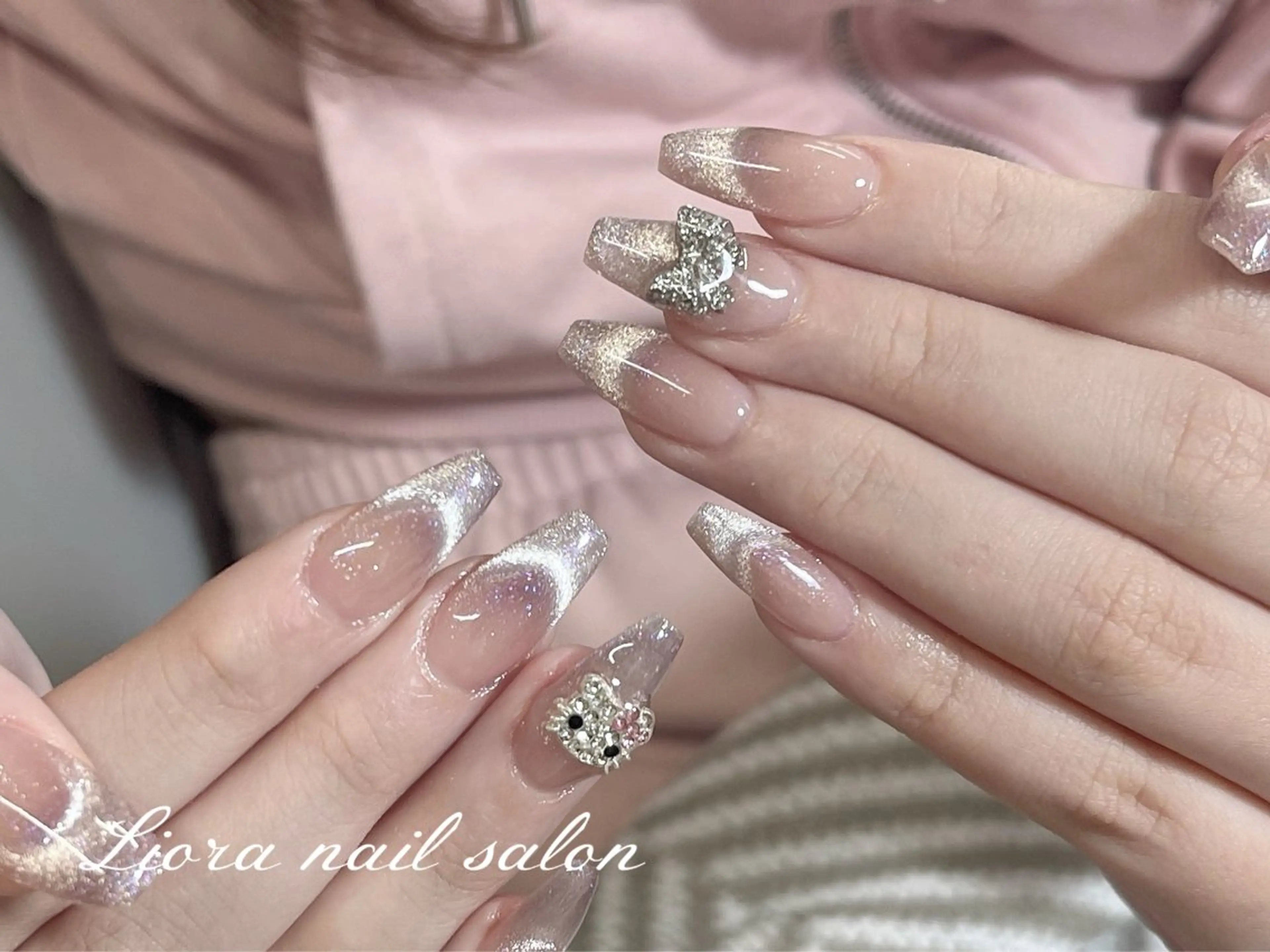 ネイル チークネイル フットネイル フレンチネイル ジェルネイル ガーリー ハンドネイル Liora nail スカルプ専門店のネイルデザイン