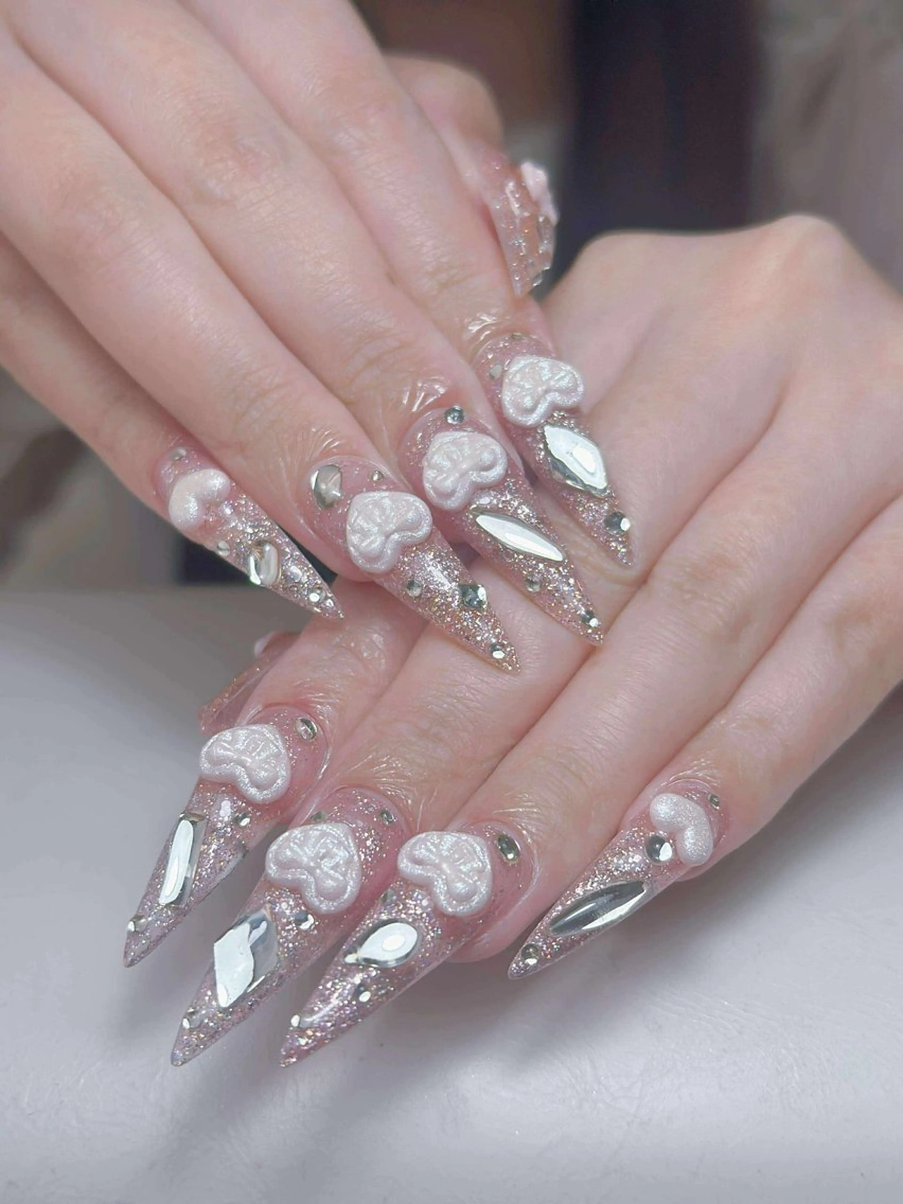 ネイル アートネイル 成人式 ジェルネイル ニュアンスネイル 夏ネイル ハンドネイル NIE MoMoのネイルデザイン