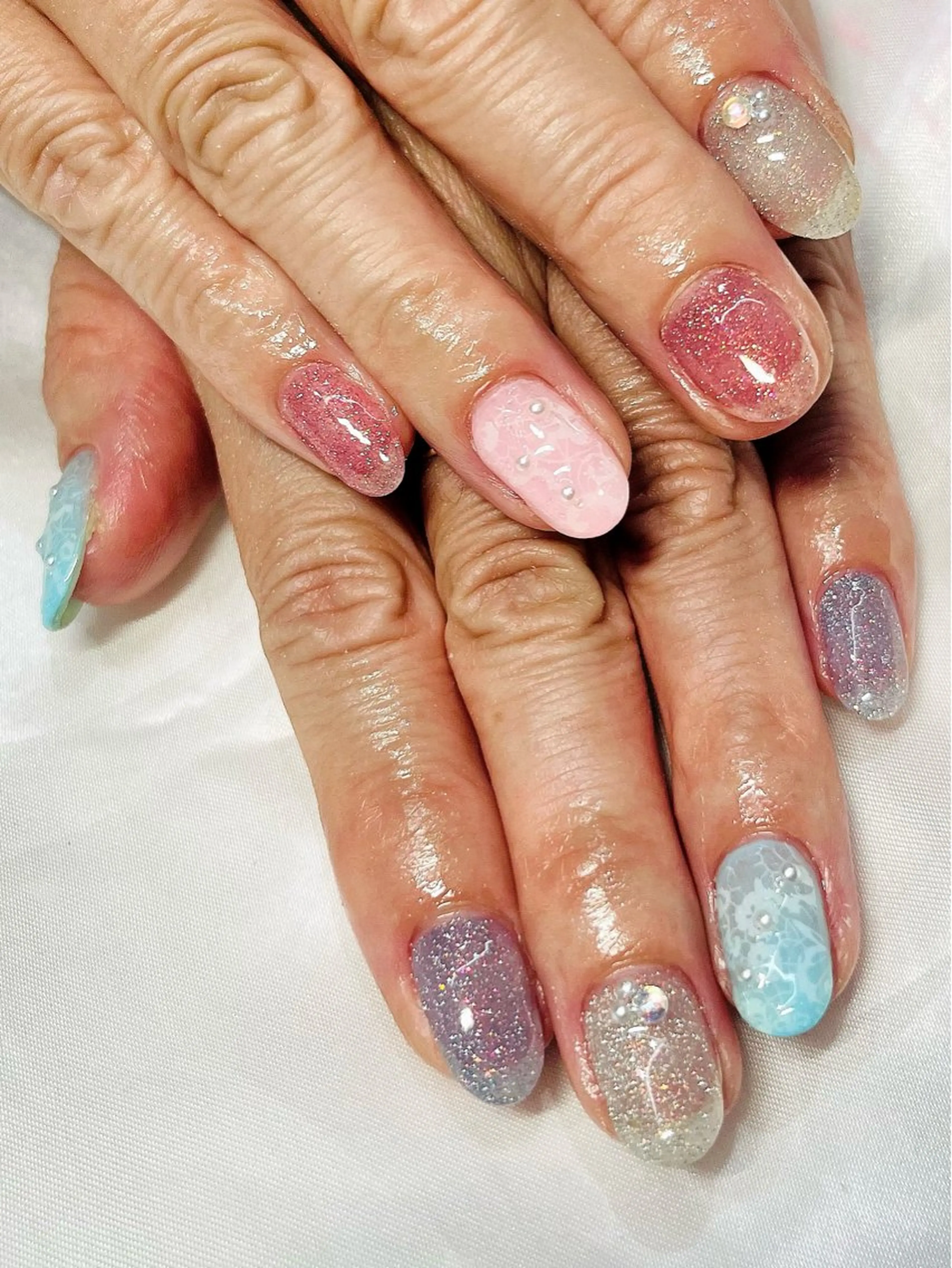 ネイル レース ハンドネイル Nail ecxia ／Reikaのネイルデザイン