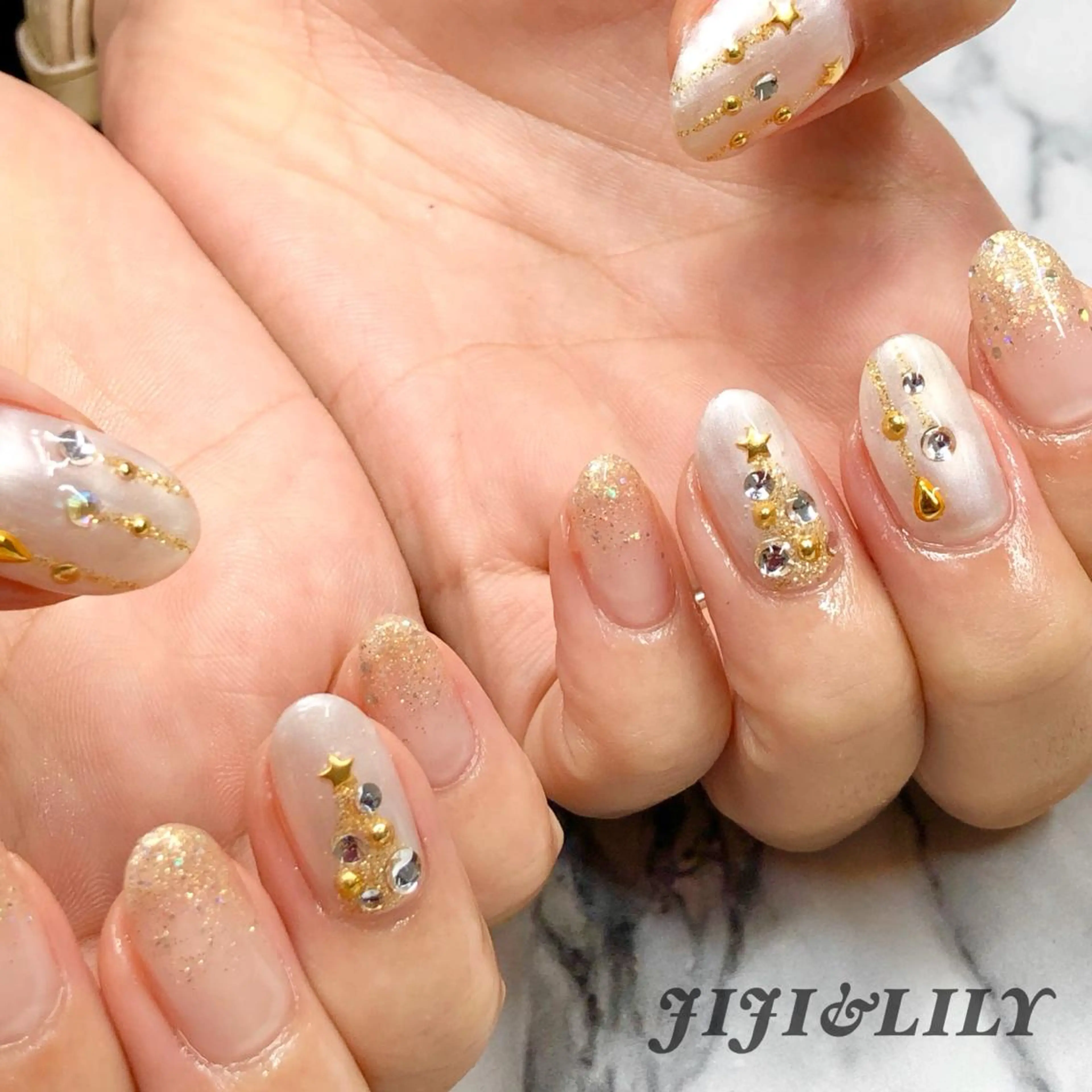 ネイル アートネイル 冬ネイル クリスマス 豊田 圭子のネイルデザイン