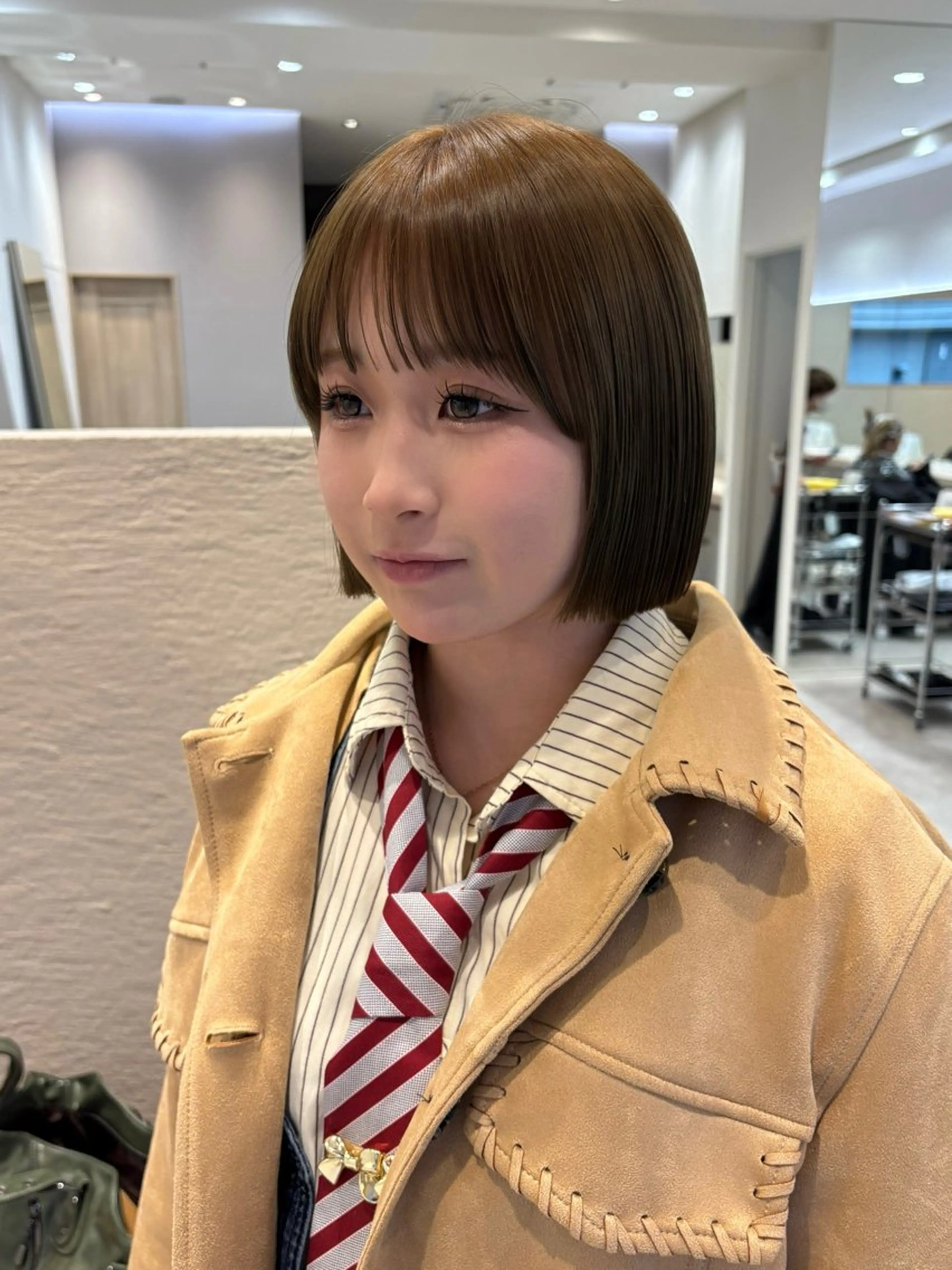 ショート カラー ボブ カット ヘアカラー トリートメント 艶髪縮毛矯正/レ イヤー/atsumiのヘアスタイル