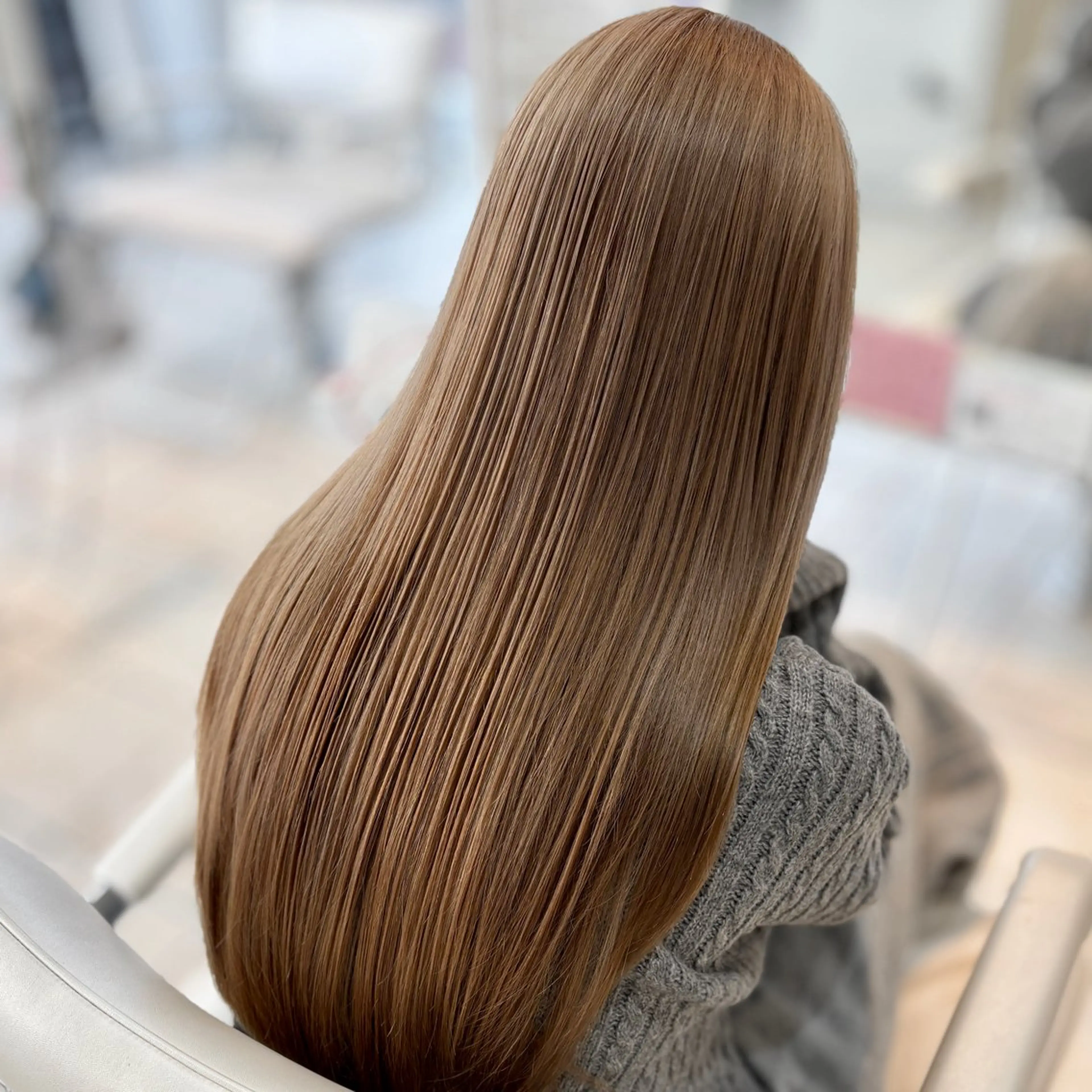 ロング カラー ベージュカラー ミルクティーベージュ ブリーチ/ヘアセット 【𝙍𝙞𝙣𝙤】のヘアスタイル