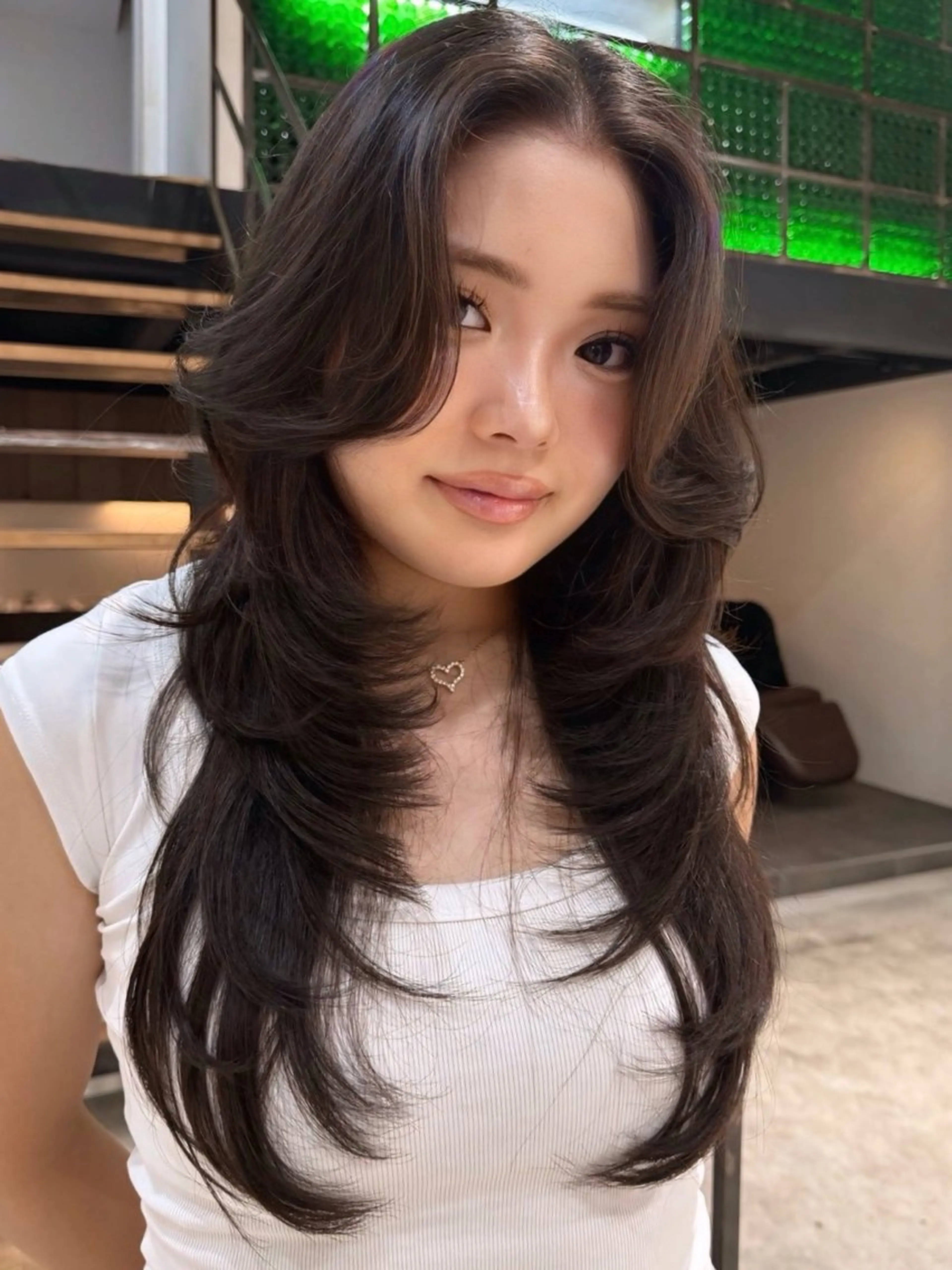 ロング ハイレイヤー レイヤーカット カット トリートメント 盛れるカットカラー DEAN豊橋店のヘアスタイル