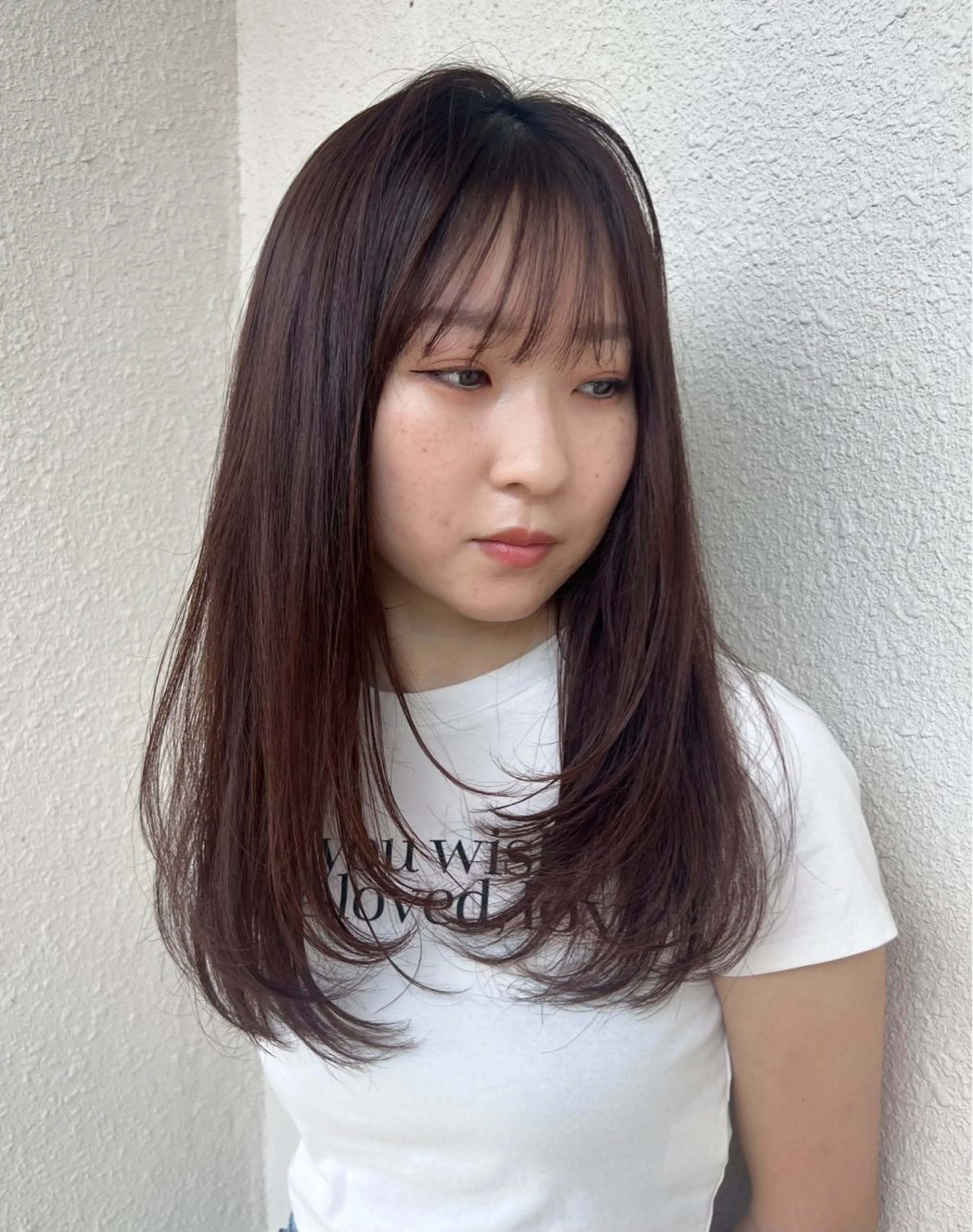 ロング カラー momb 折戸結菜のヘアスタイル