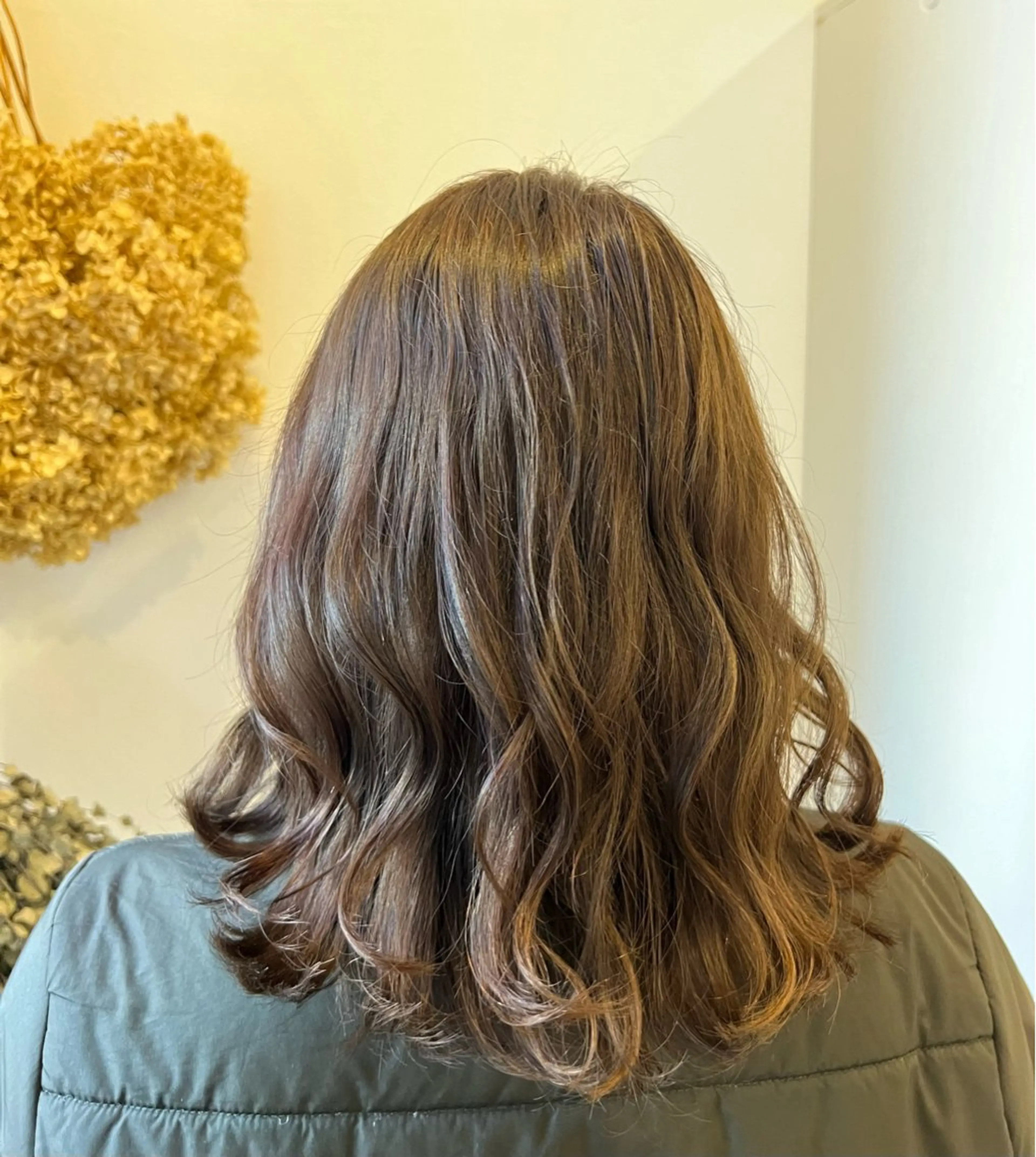 ミディアム カラー 透明感カラー 【本陣】カット モデル/朝岡 慧のヘアスタイル