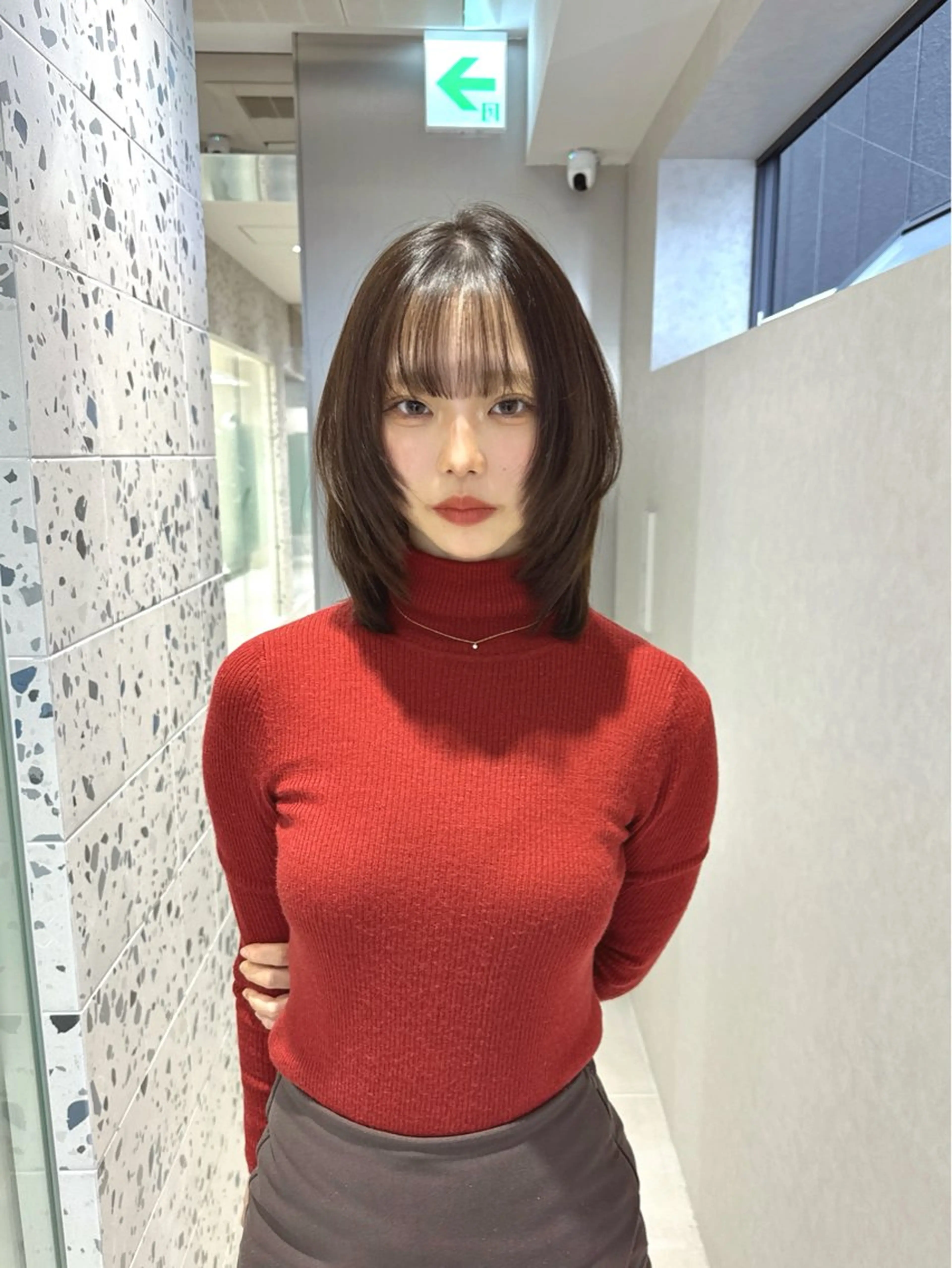 ミディアム カット トリートメント 矢野 晃平のヘアスタイル