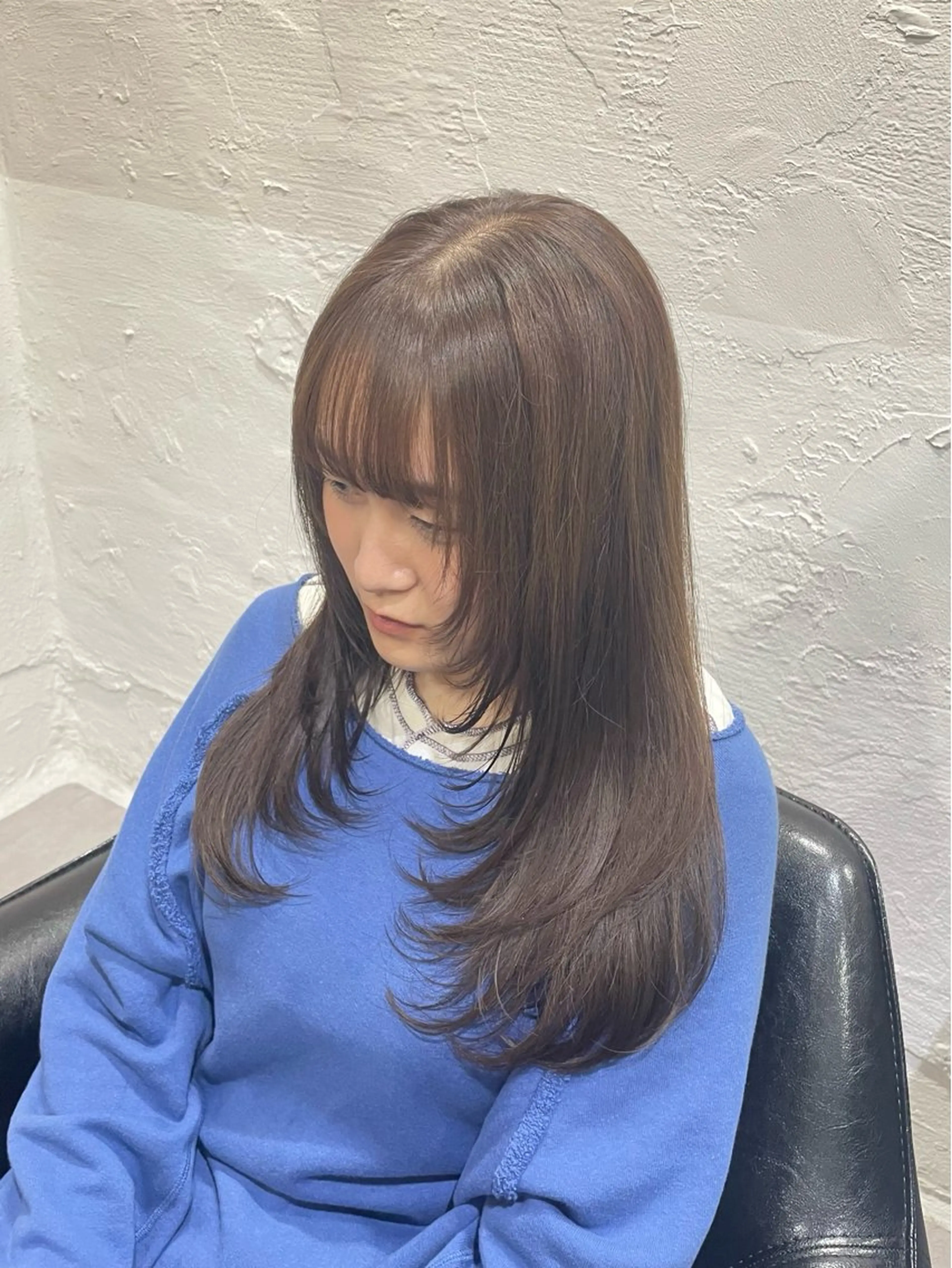 ロング レイヤーカット カット tokute 中野真咲🐺のヘアスタイル