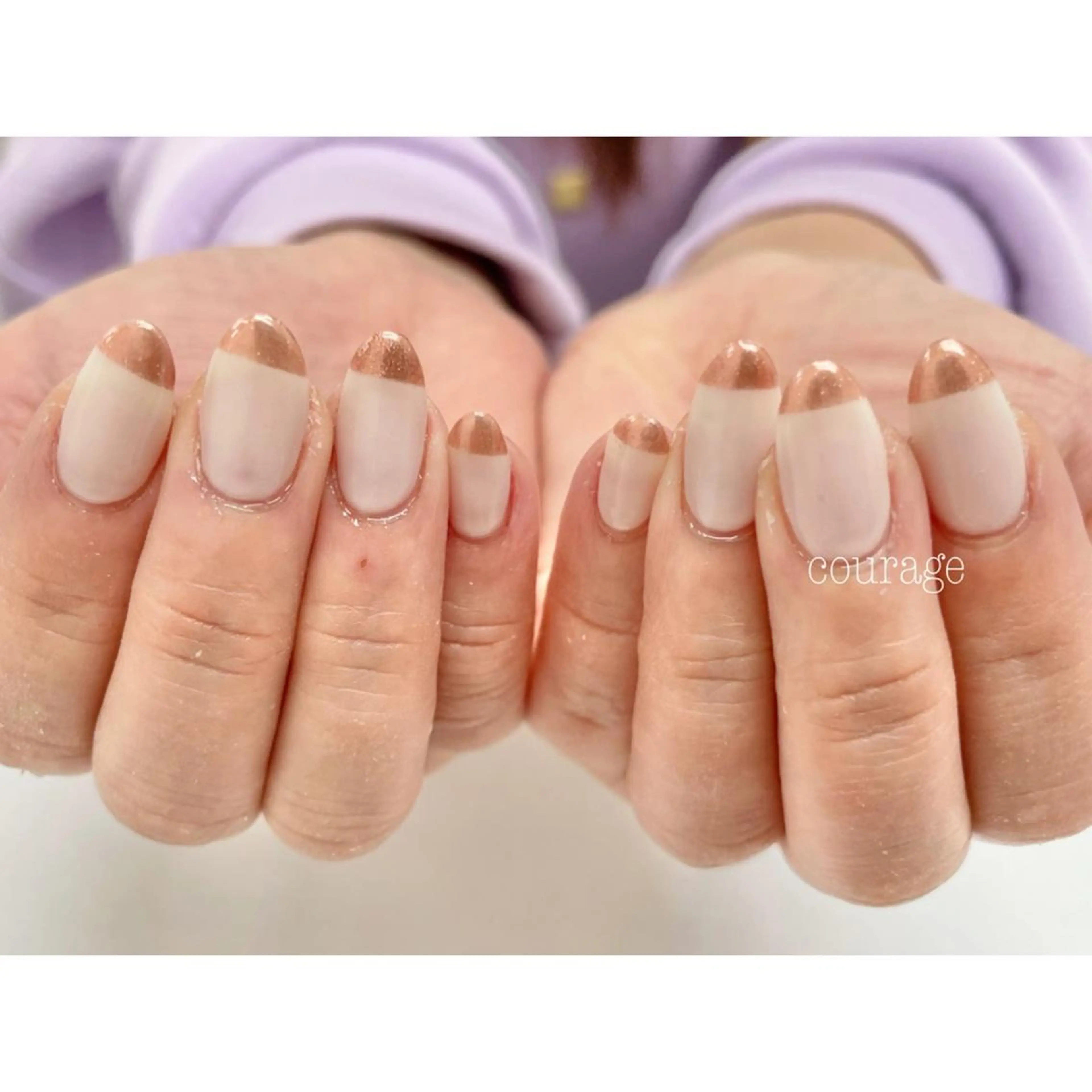 ネイル フレンチネイル ネイルサロン courageのネイルデザイン