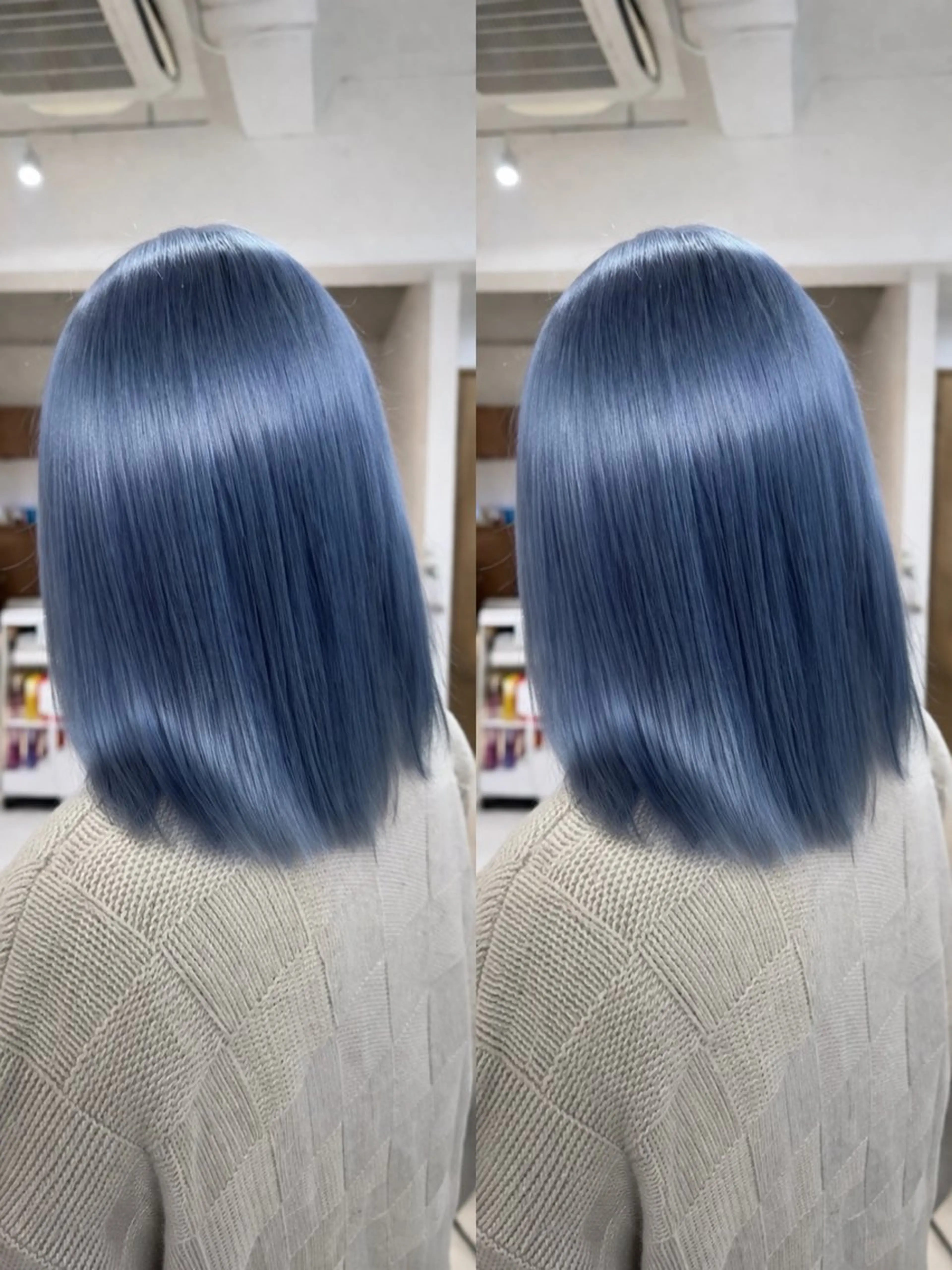 セミロング カラー ヘアカラー 🫧ボブ/艶髪カラー 伊原修子のヘアスタイル