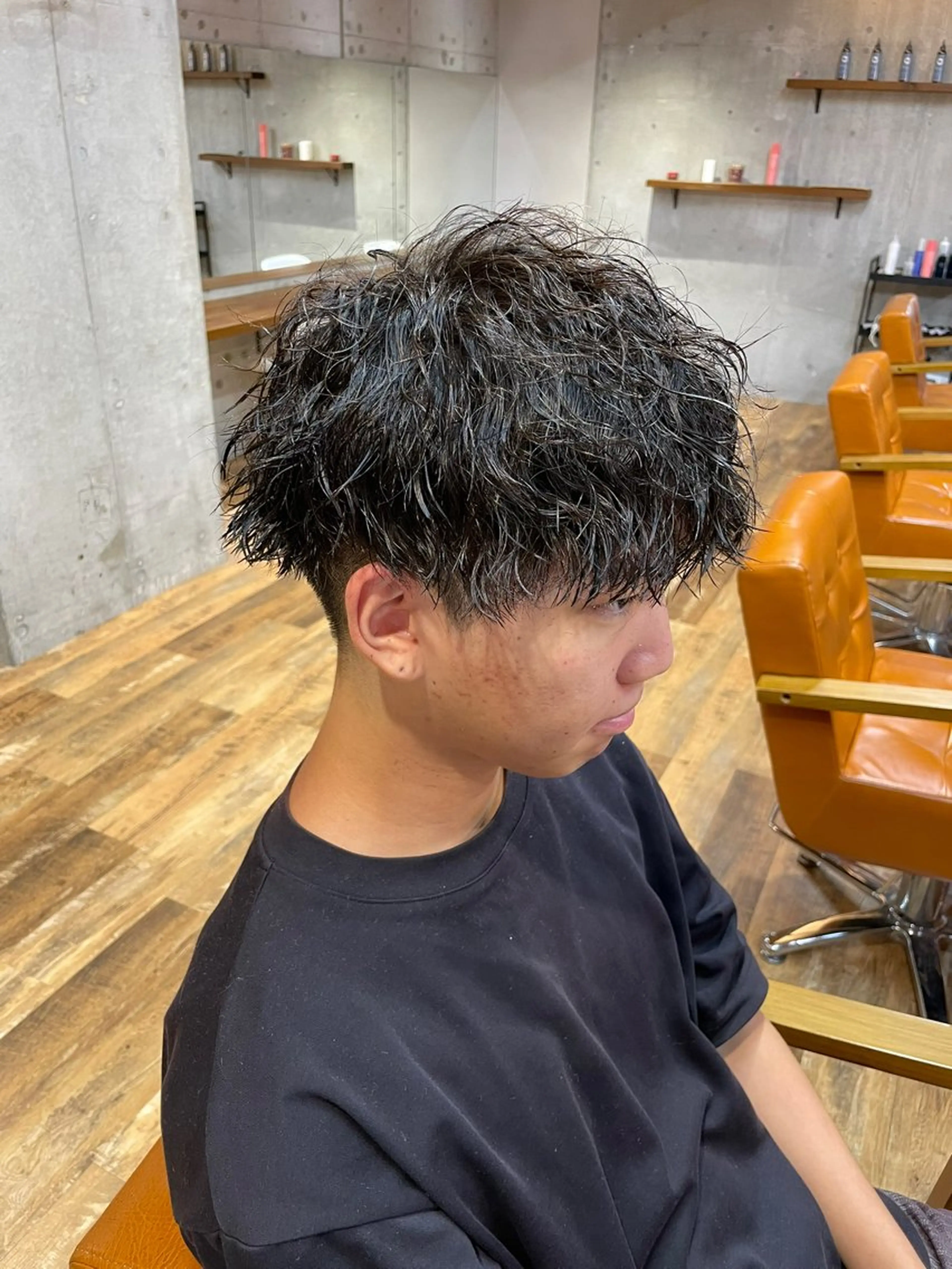ショート パーマ メンズ カット パーマ トリートメント 🔥メンズ特化パーマ 🦖増田弘明🦖のヘアスタイル
