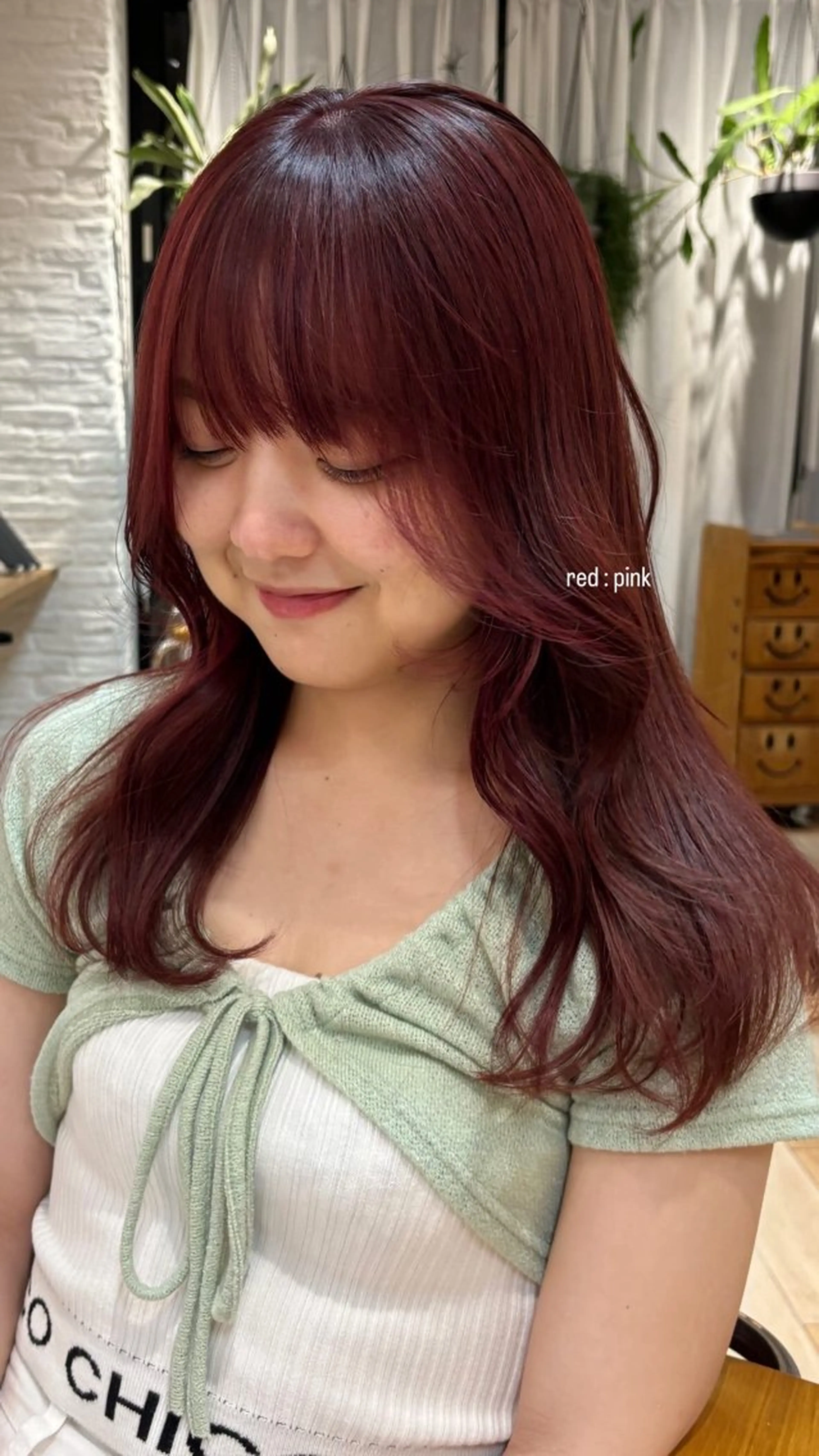 セミロング ヘアカラー トリートメント 盛れる透明感カラー・ momokaのヘアスタイル