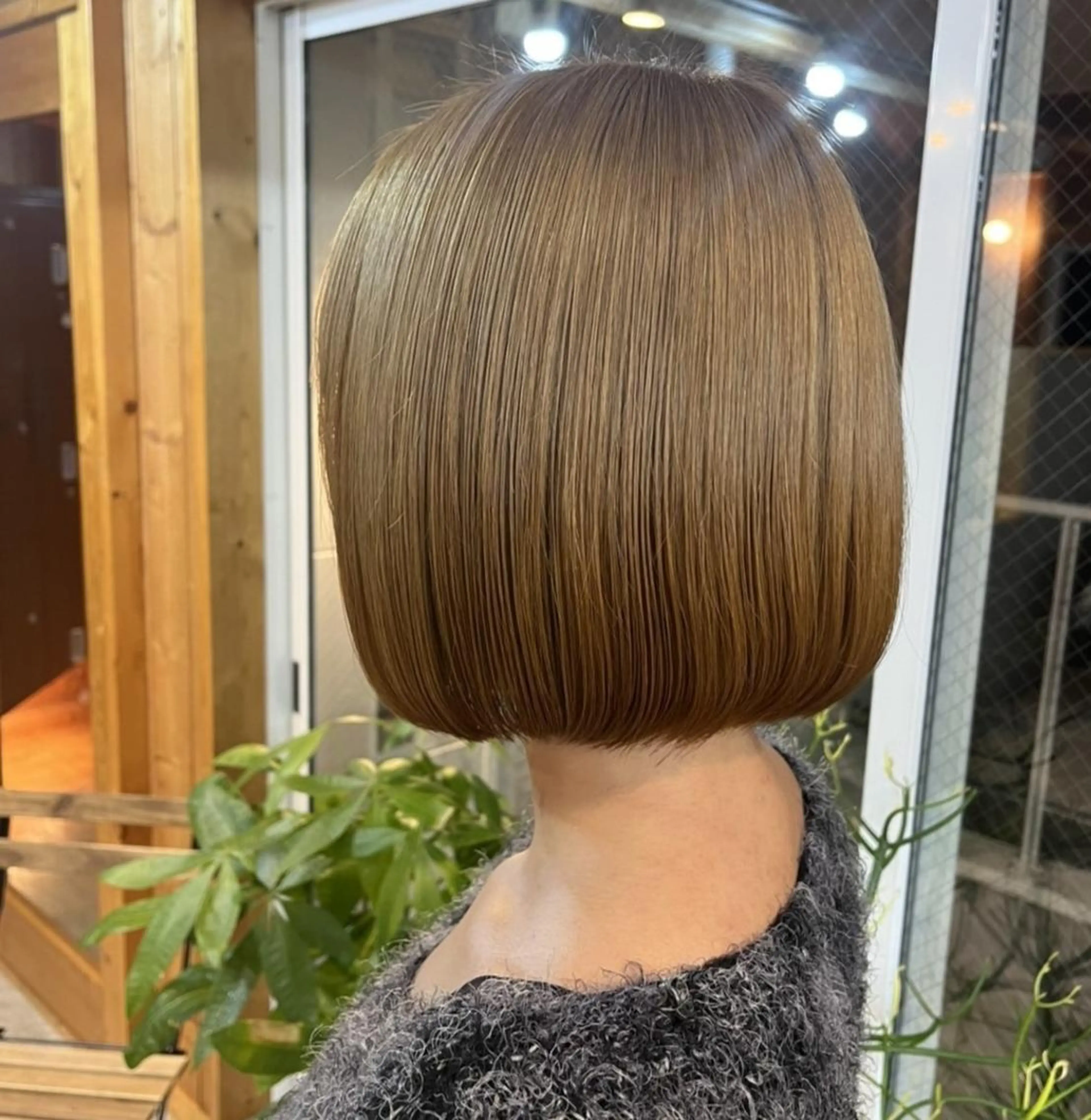 ショート トリートメント まろみ暖色×ボブ ×chia🕯のヘアスタイル