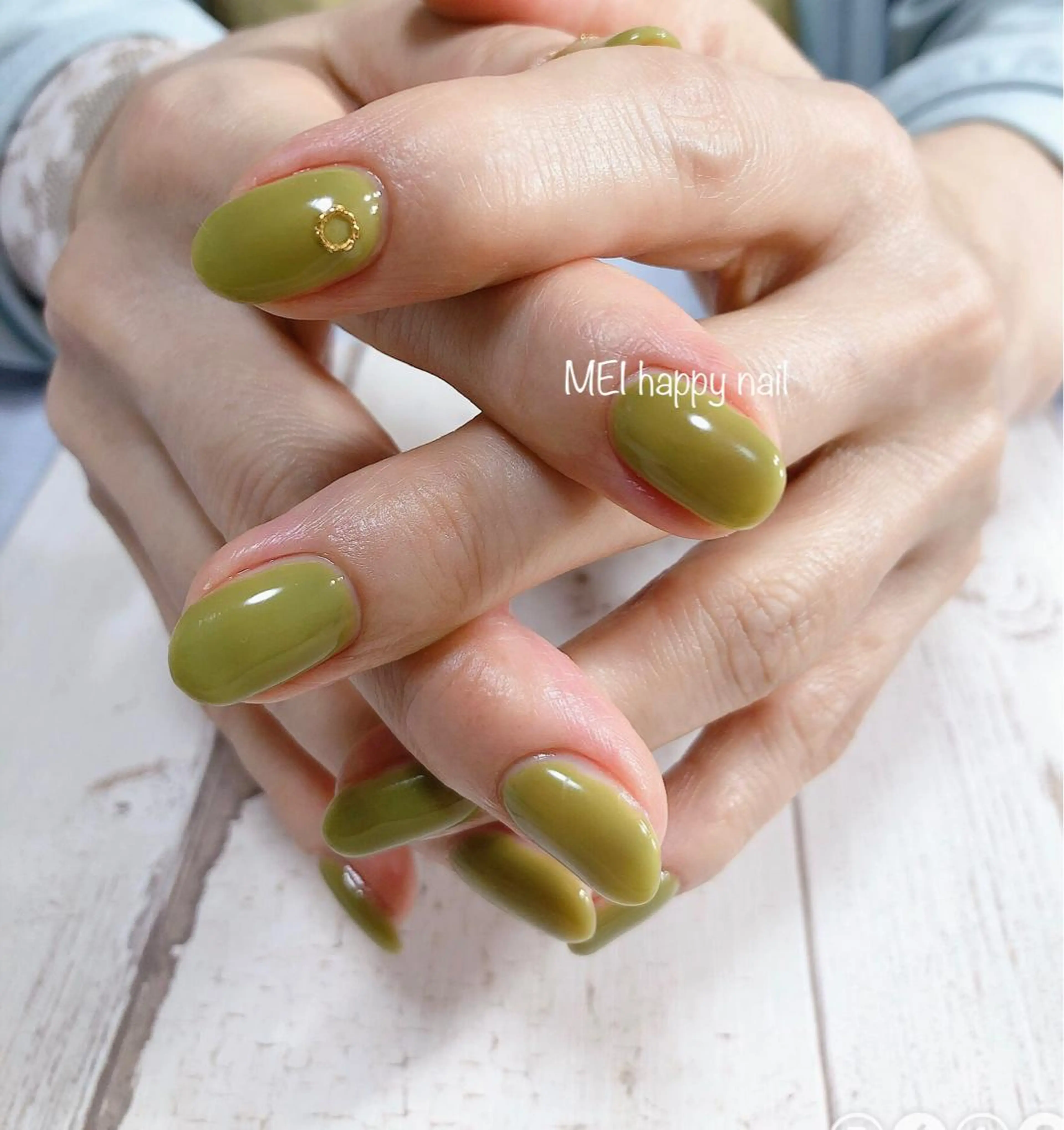 ネイル 北浦和 自爪育成ケアのネイルデザイン