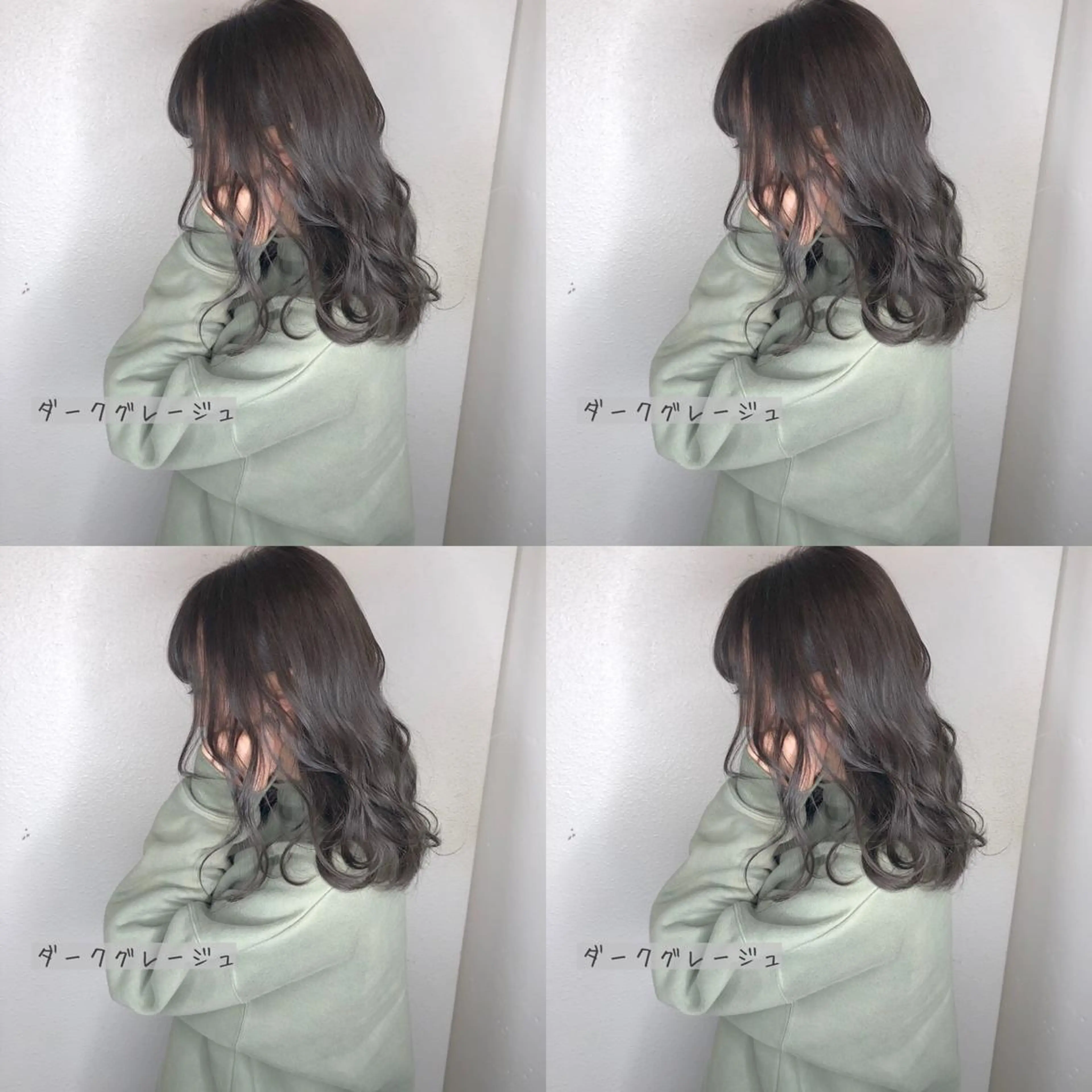 セミロング カラー あさだ しゅうたろうのヘアスタイル