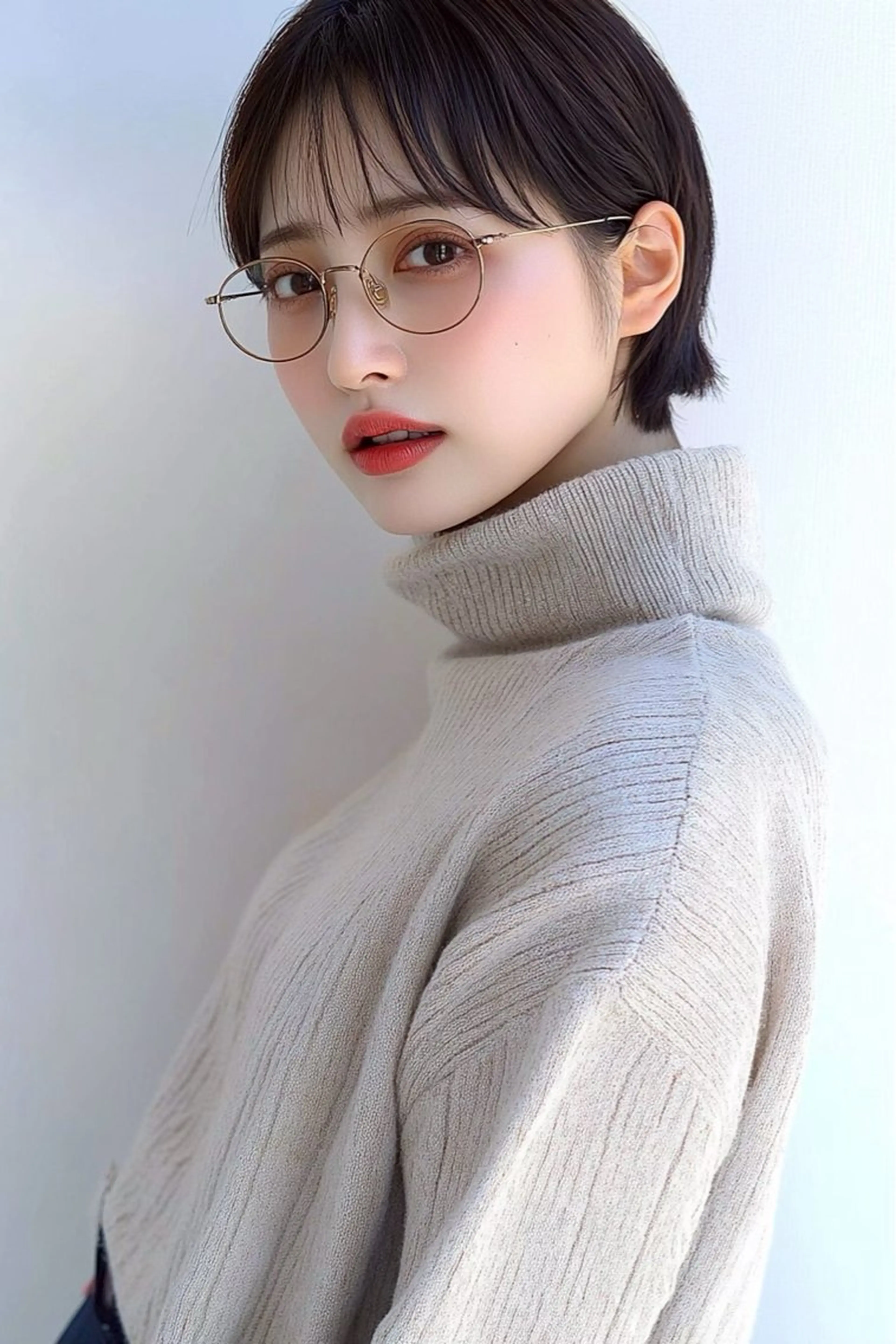 ショート 尾崎 優花のヘアスタイル