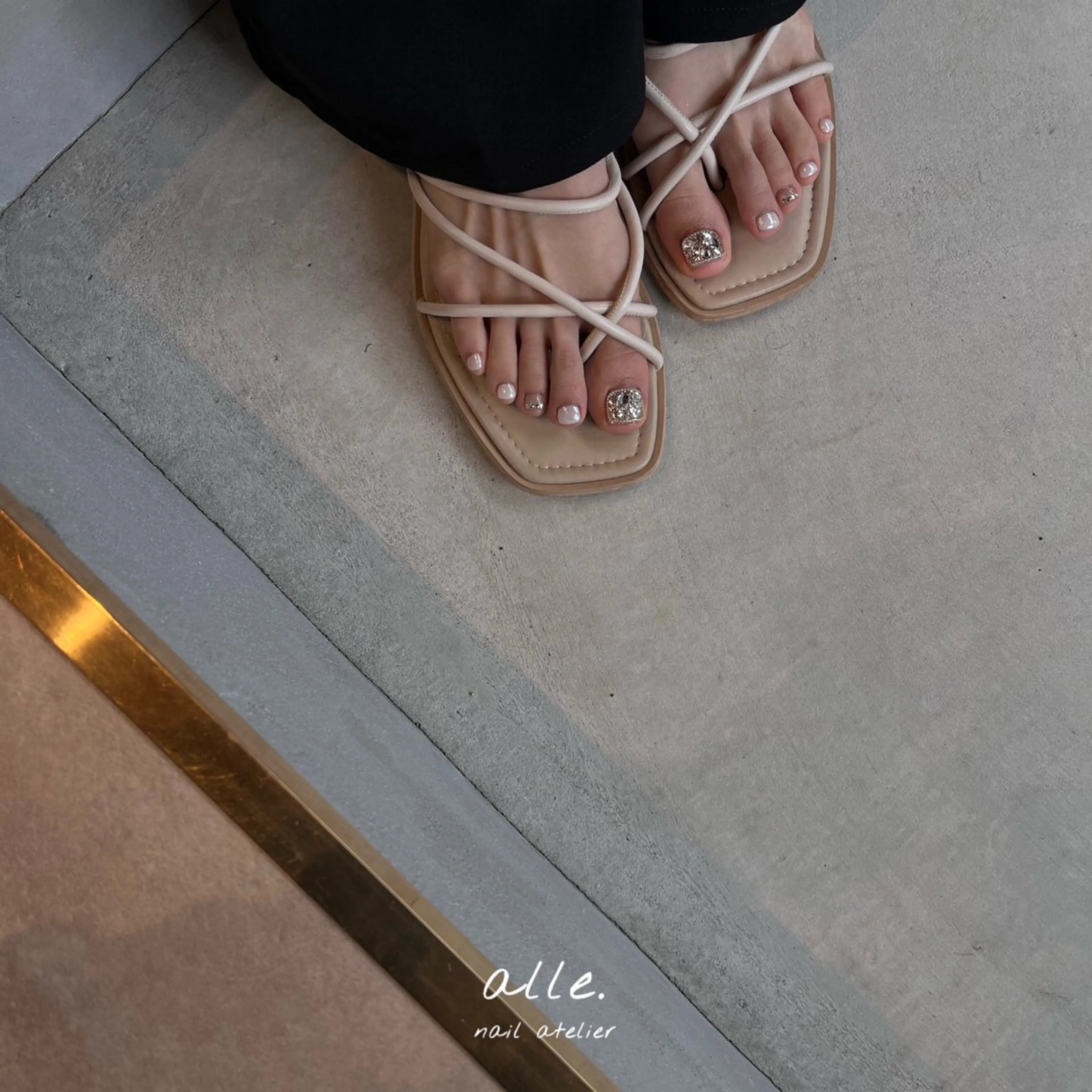ネイル フットネイル atelier alle.のネイルデザイン
