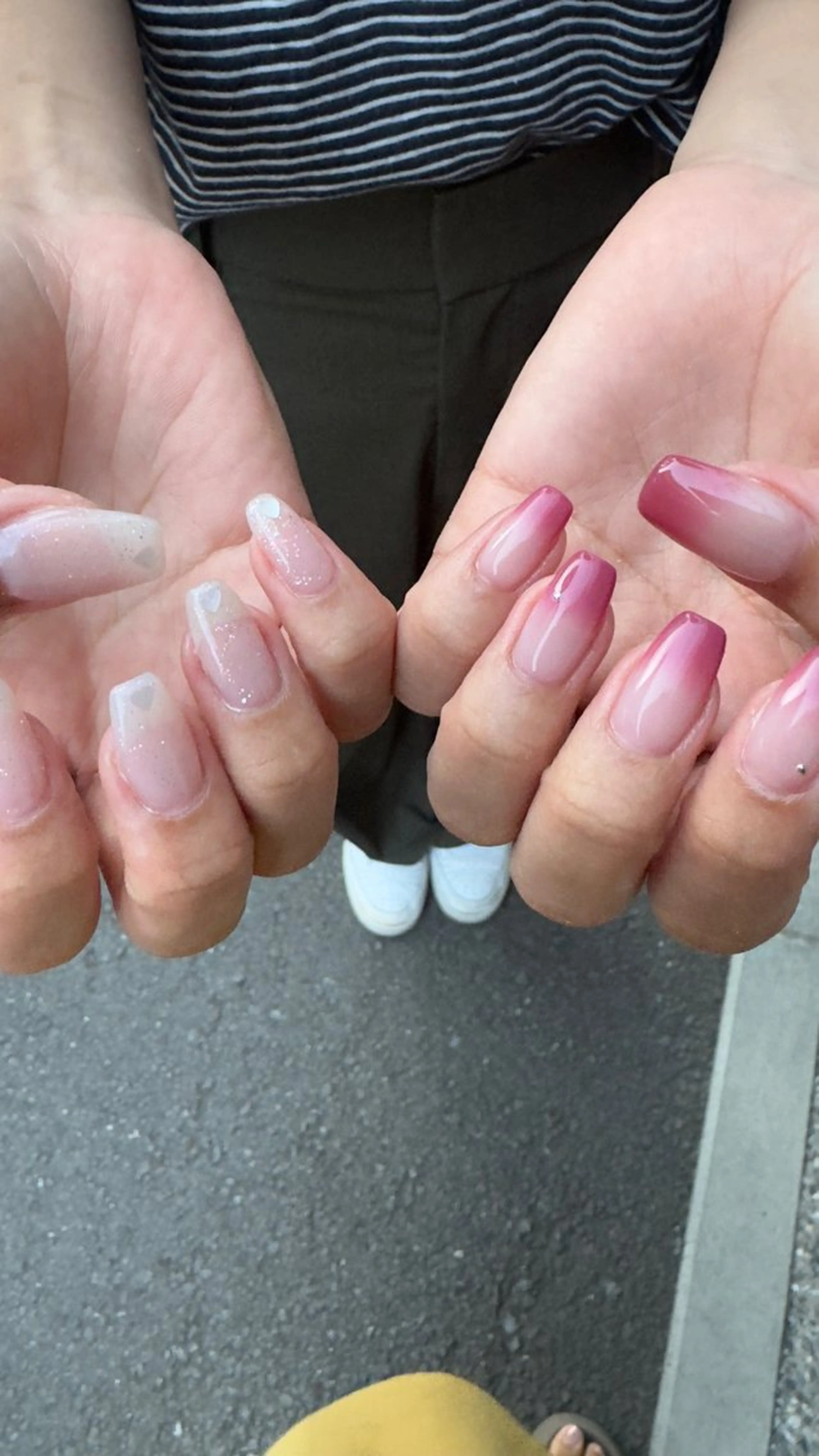 ネイル フラッシュネイル 韓国ネイル ラメ(グリッター) ラメグラデーション マグネットネイル ハンドネイル MH_ Nailのネイルデザイン