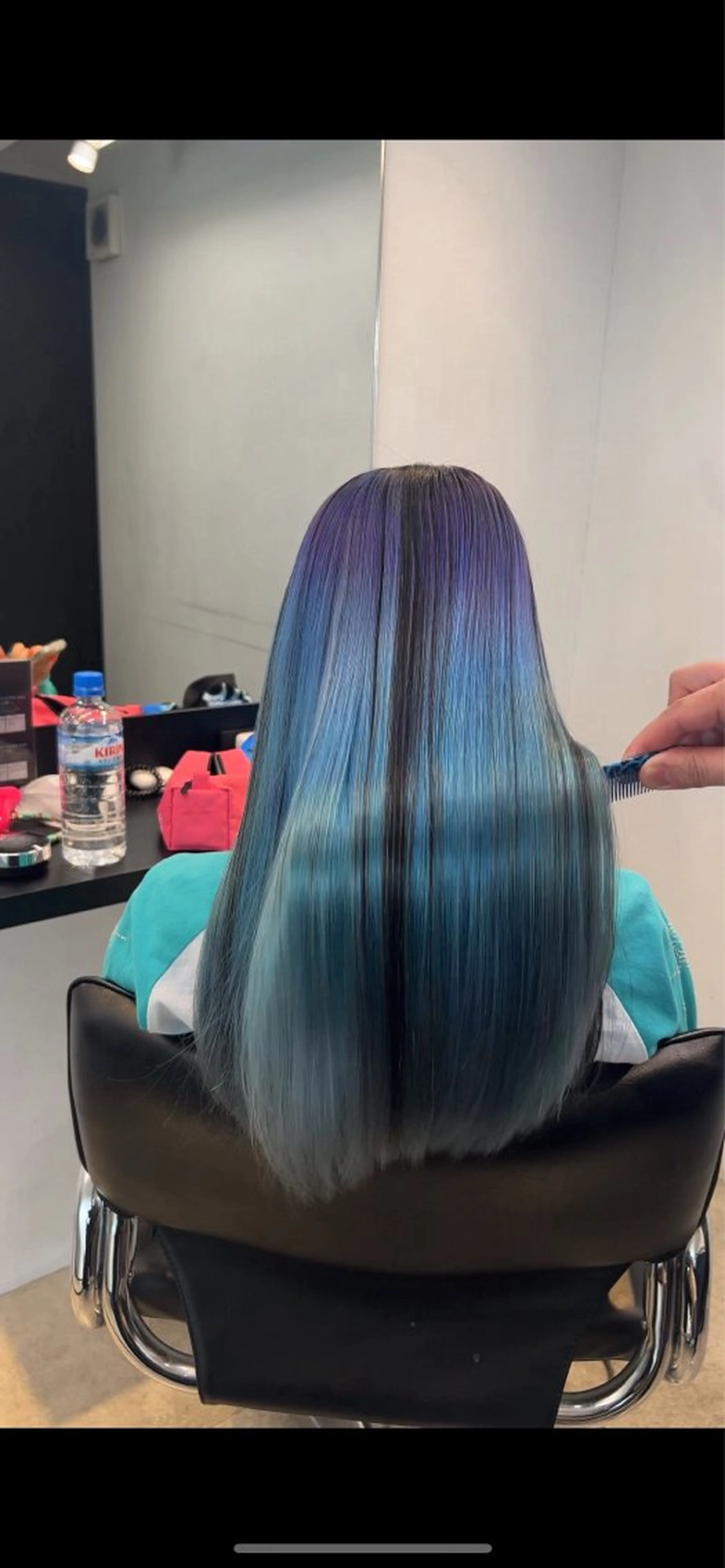 ロング カラー ヘアカラー トリートメント 及川シゲル 髪質改善講師のヘアスタイル