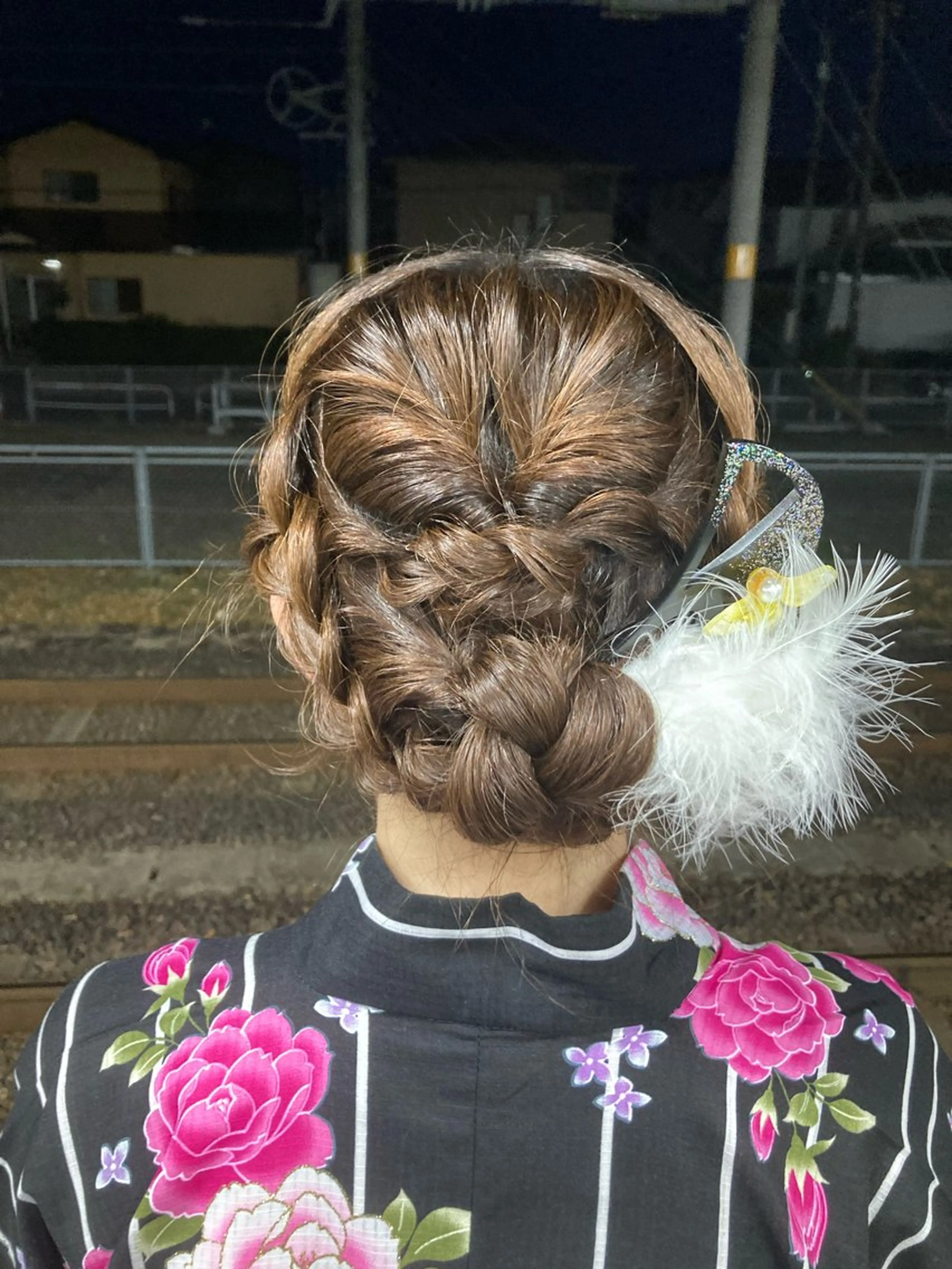 ヘアアレンジ 浴衣 韓国髪質改善艶カラー /レイヤー/miyuのヘアスタイル