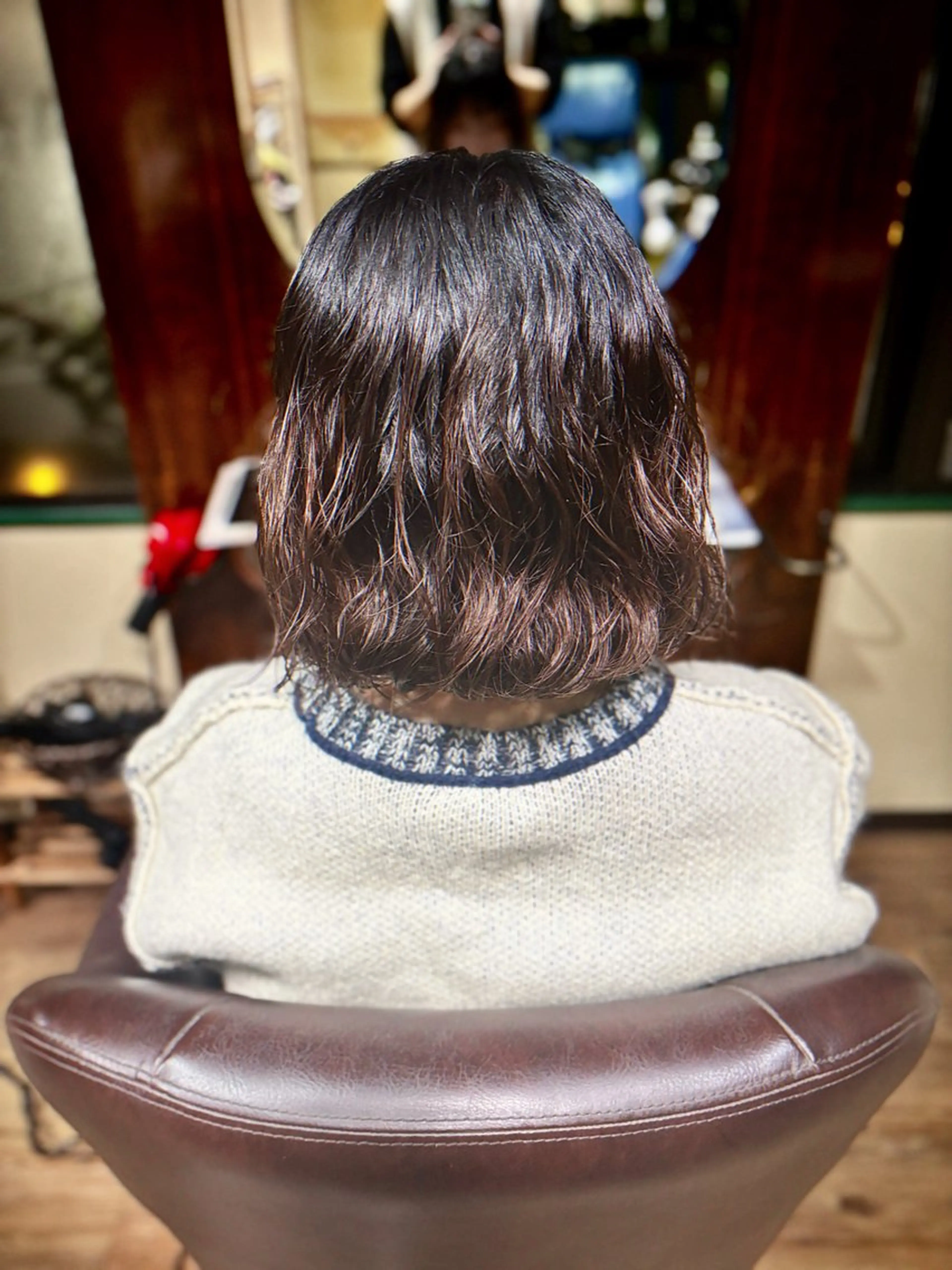 ミディアム カット パーマ トリートメント . kanokoのヘアスタイル