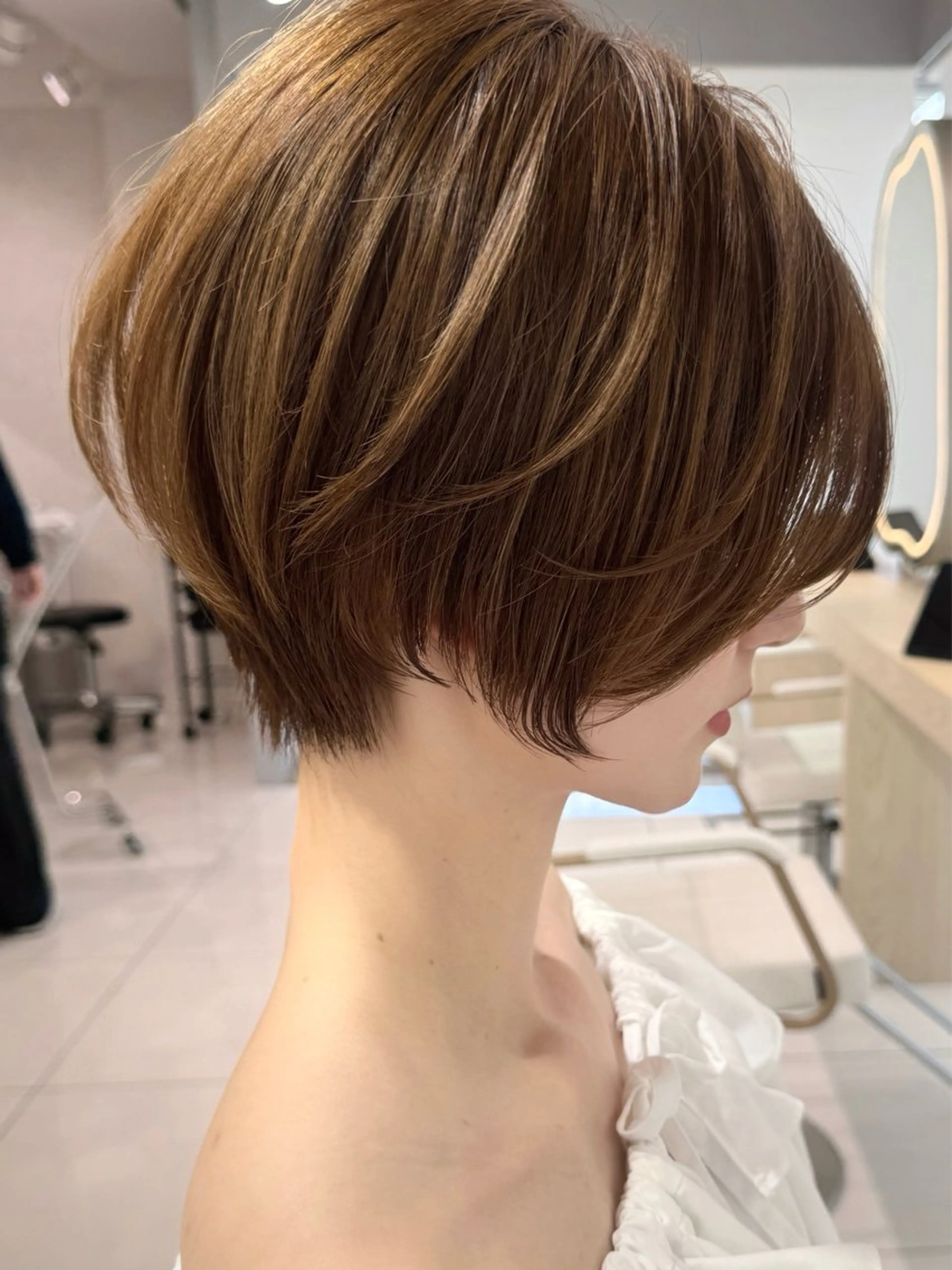 ショート ショートボブ ボブ 顔周りカット ショートヘア カット 三鷹で1番ショート ボブをカットする新谷のヘアスタイル